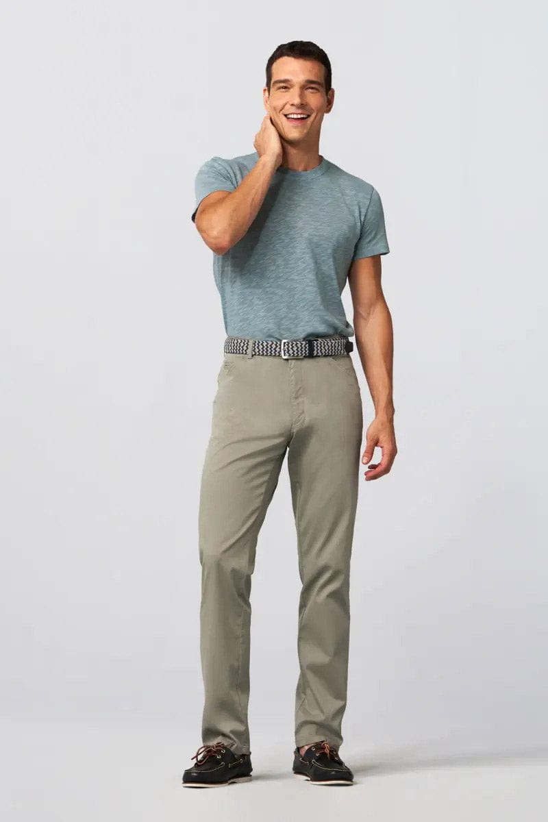 Meyer Chicago Fine Cotton Stretch Chinos - Sage