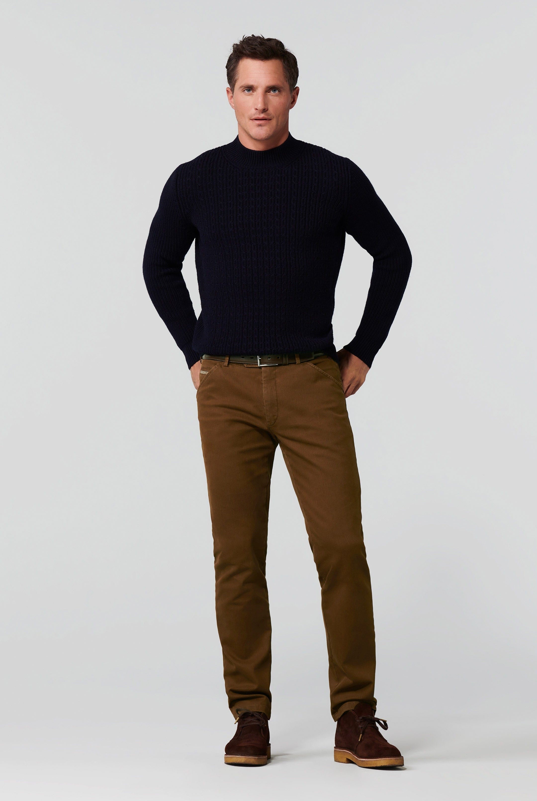 Meyer Chicago Flamme Double-Dyed Cotton Chinos - Caramel