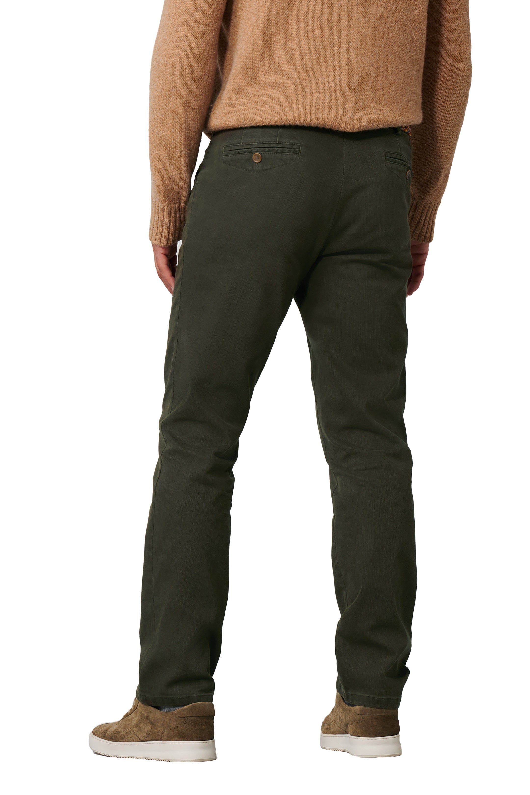 Meyer Chicago Flamme Double-Dyed Cotton Chinos - Olive Green