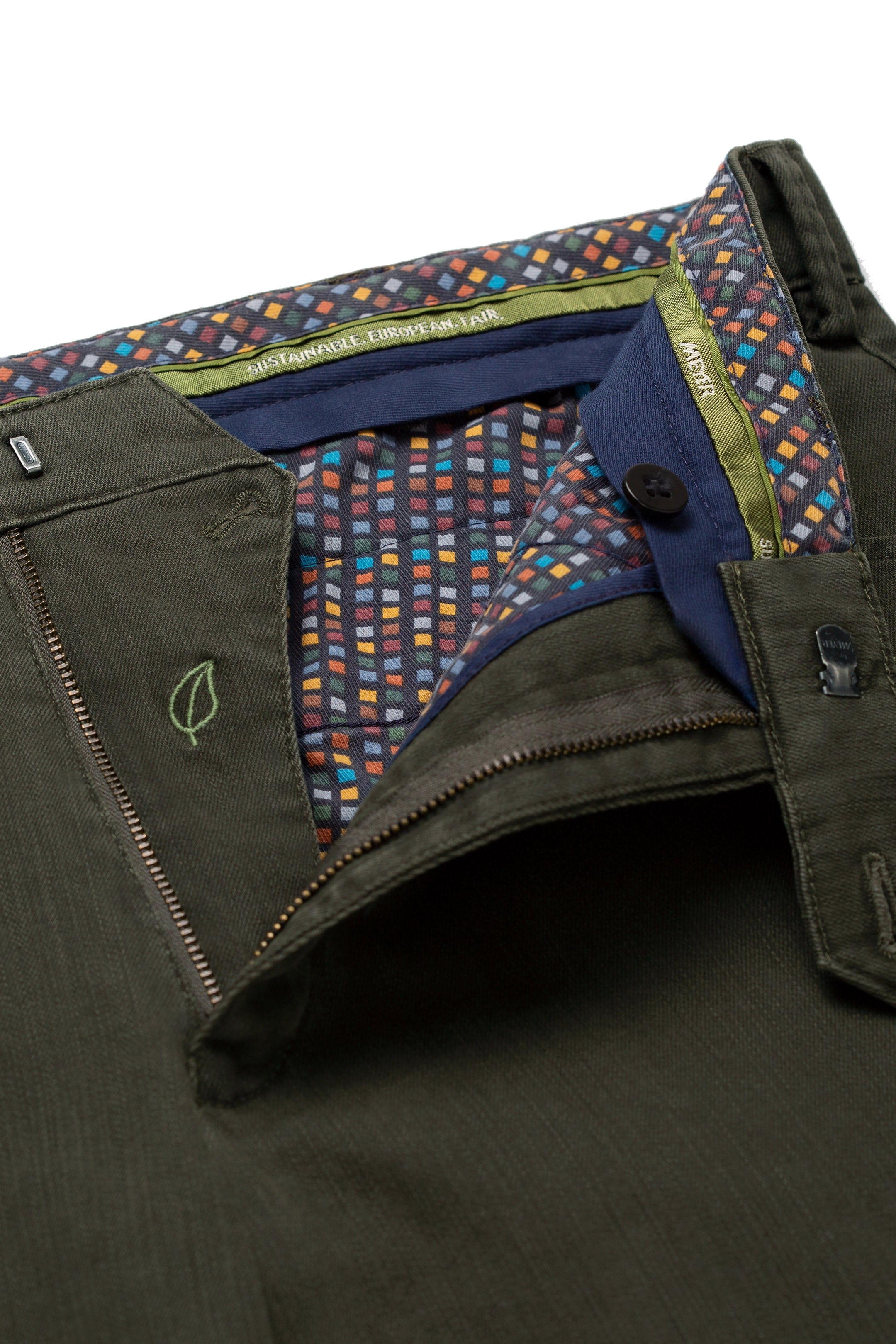 Meyer Chicago Flamme Double-Dyed Cotton Chinos - Olive Green