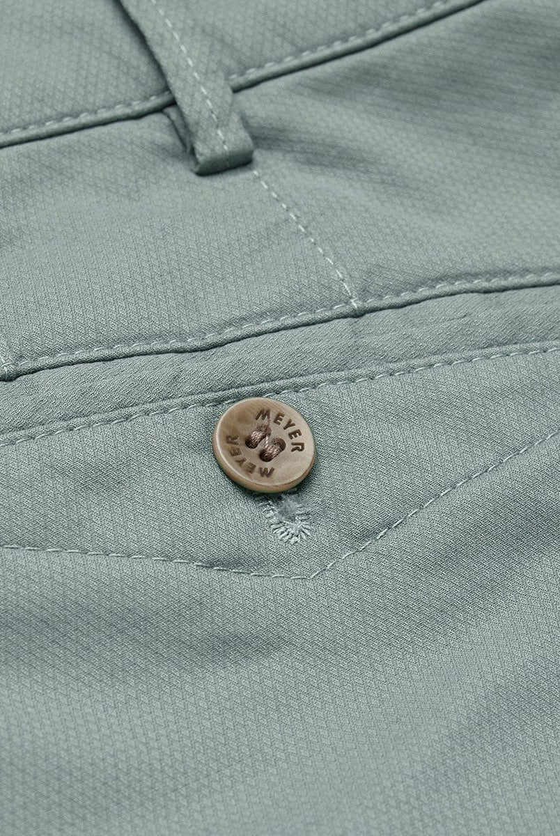 Meyer Chicago Micro-Structure Stretch Chino Trousers - Mint