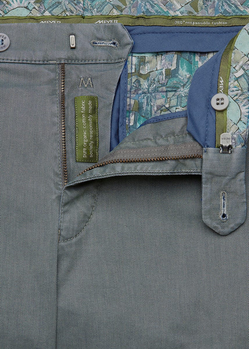 Meyer Chicago Two Tone Super Stretch Chinos - Olive