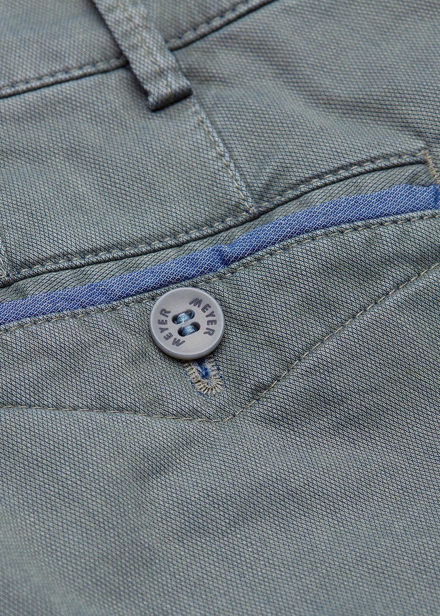 Meyer Chicago Two Tone Super Stretch Chinos - Olive
