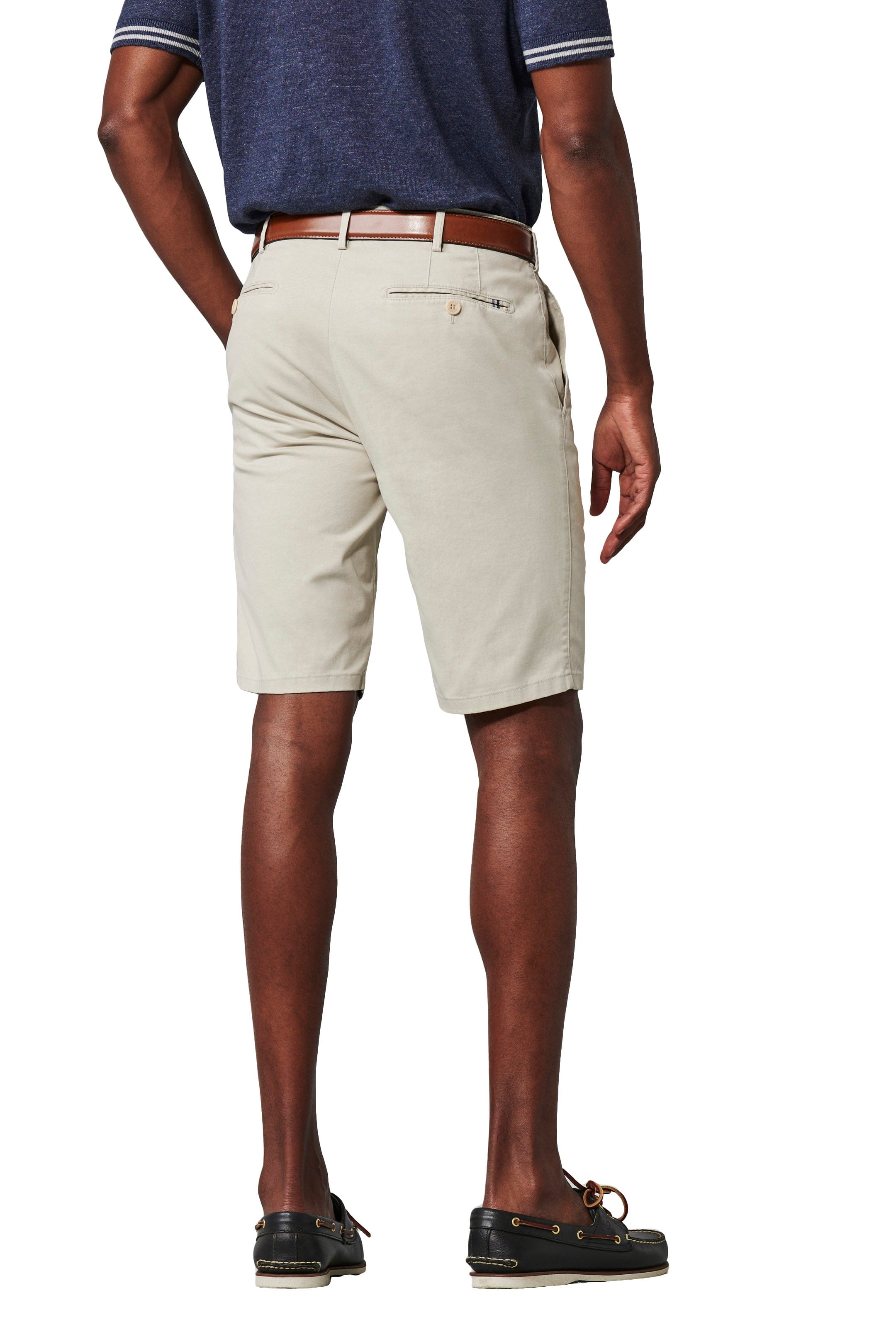 Meyer Cotton Stretch Shorts - Light Beige