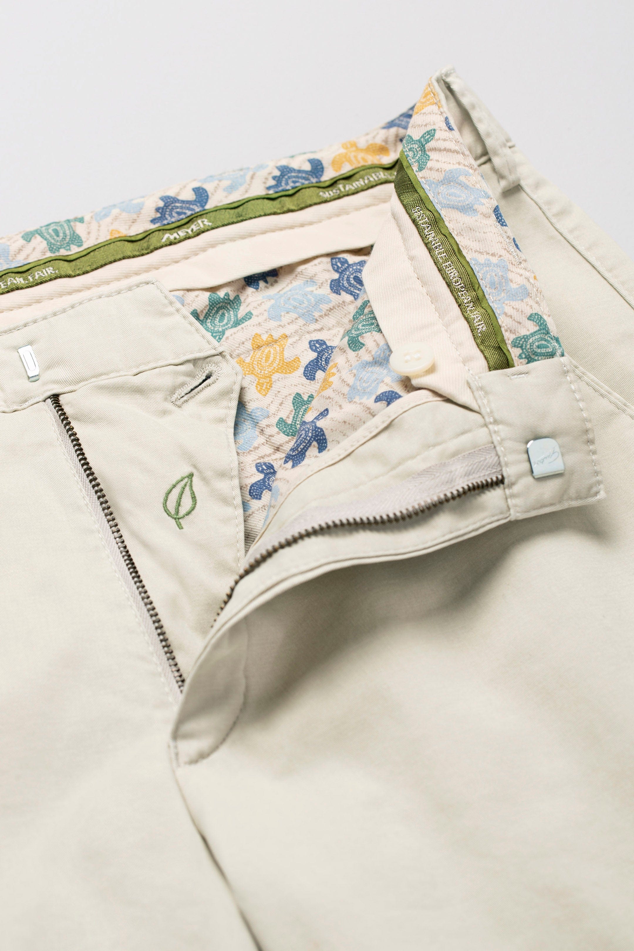 Meyer Cotton Stretch Shorts - Light Beige