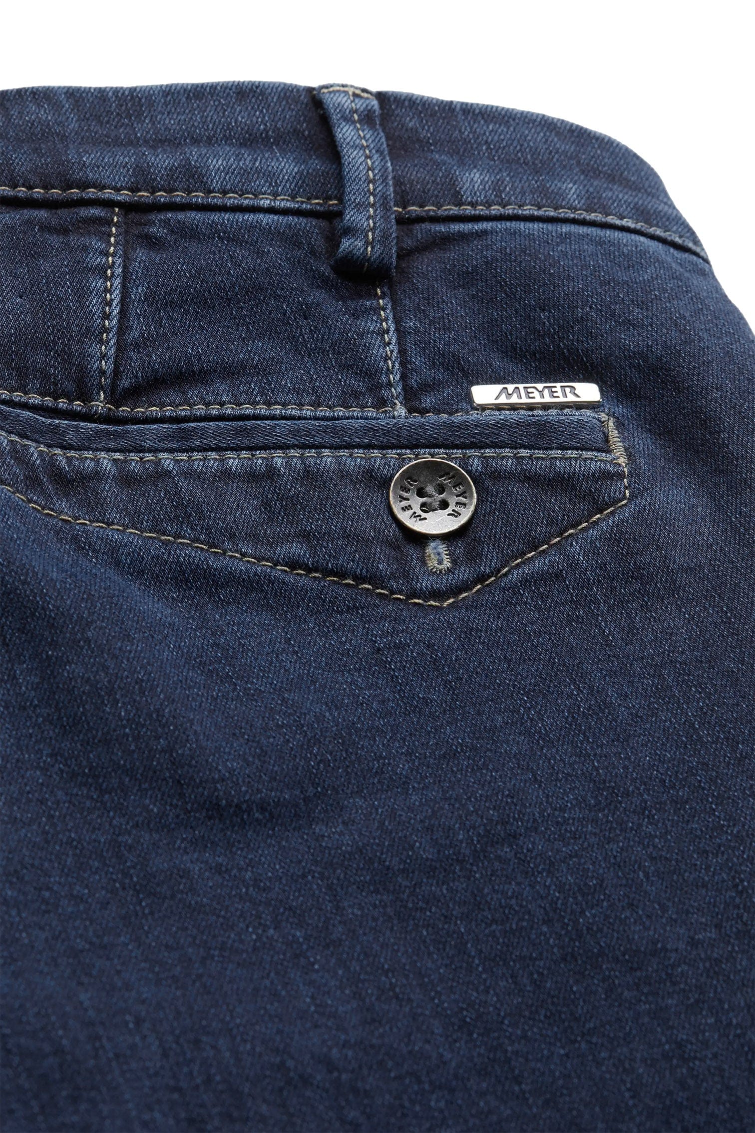 Meyer Dublin Super Stretch Denim Chinos - Blue Stone