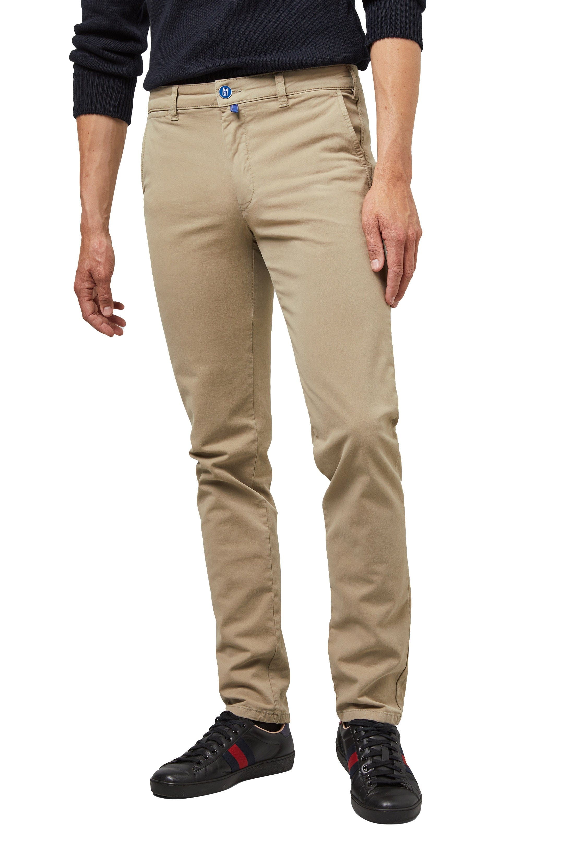 Meyer M5 Casual Cotton Chinos - Stone
