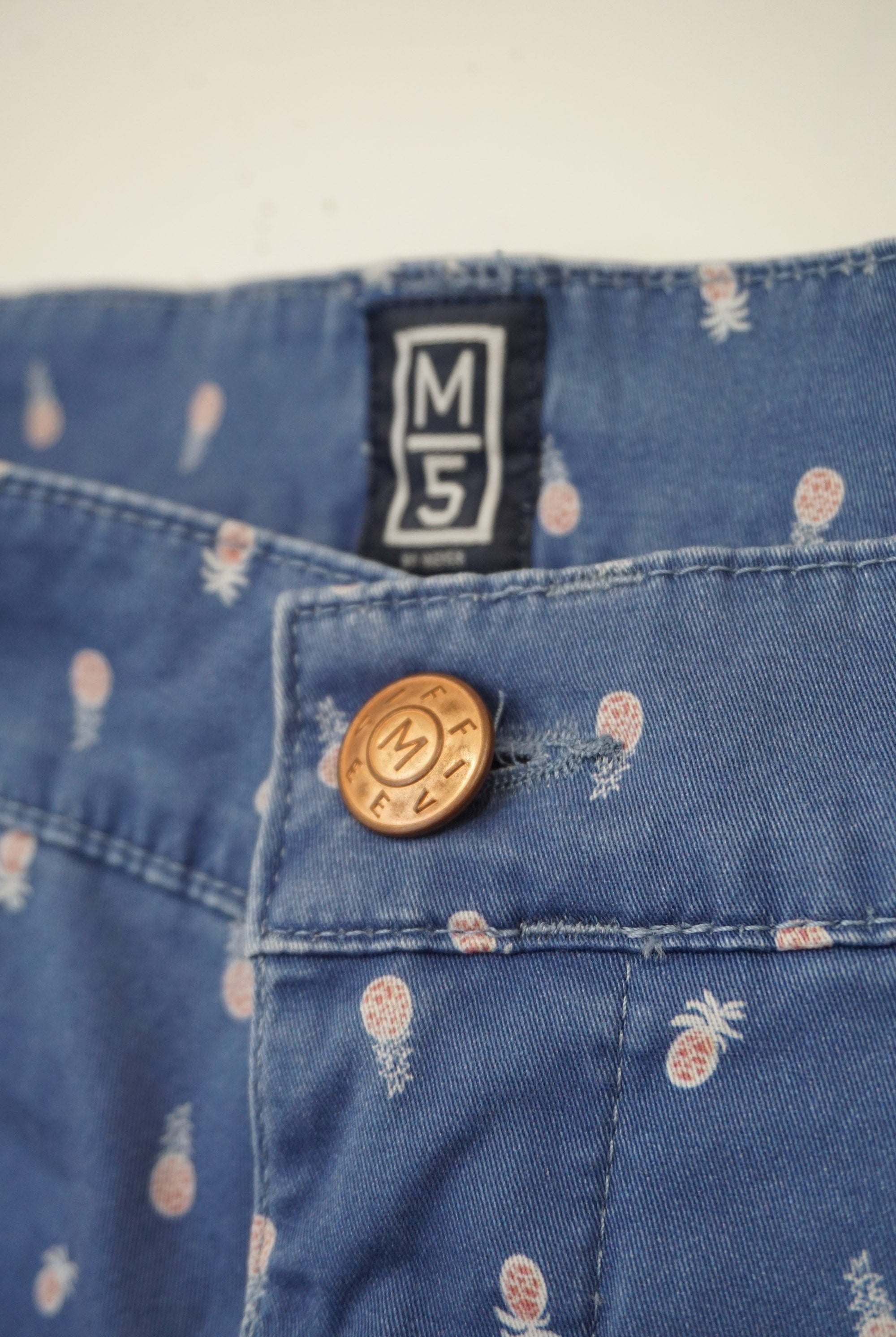 Meyer M5 Cotton Stretch Short - Pineapples
