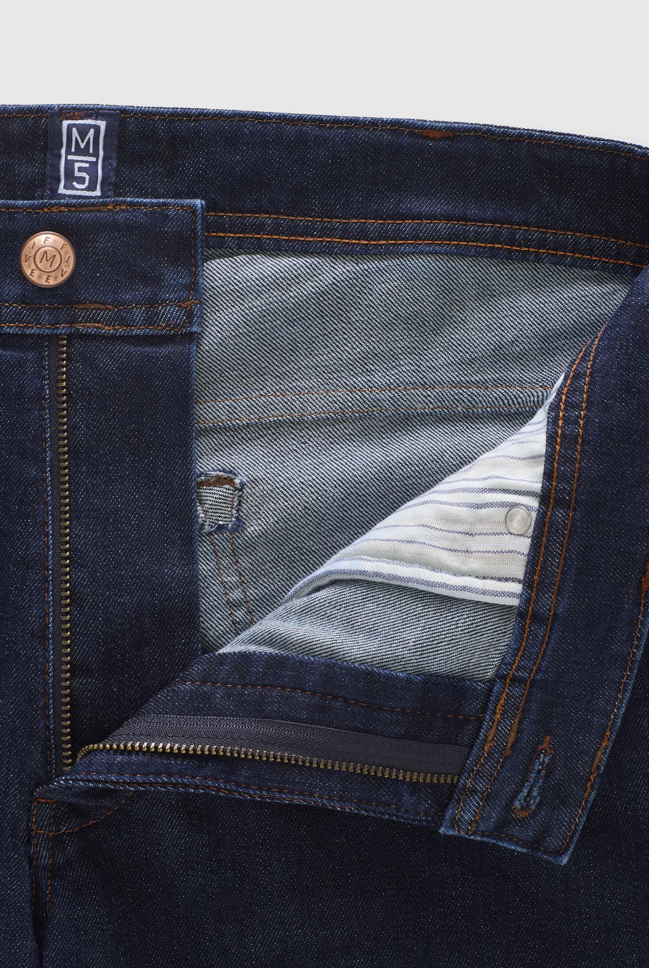 Meyer M5 Five Stretch Denim Jeans - Dark Blue