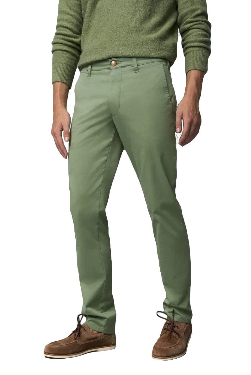 Meyer M5 Light Summer Twill Chinos - Green