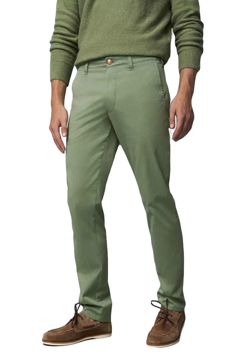 Meyer M5 Light Summer Twill Chinos - Green