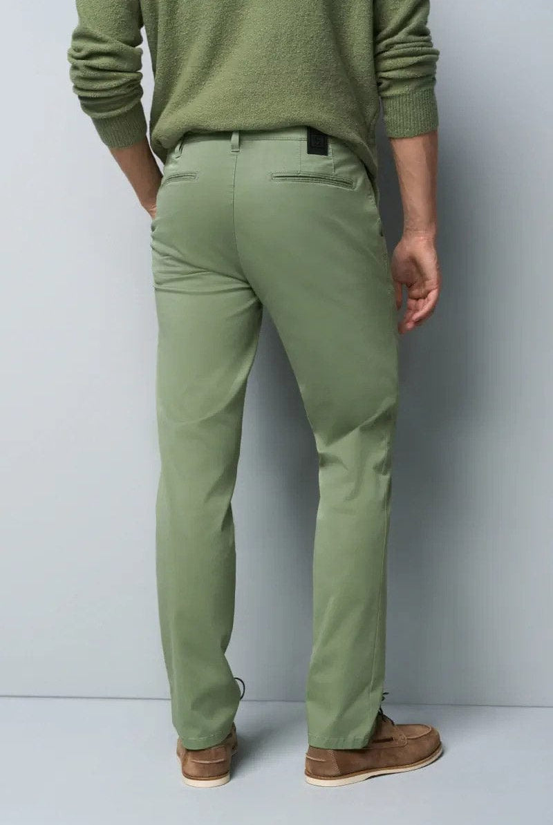 Meyer M5 Light Summer Twill Chinos - Green