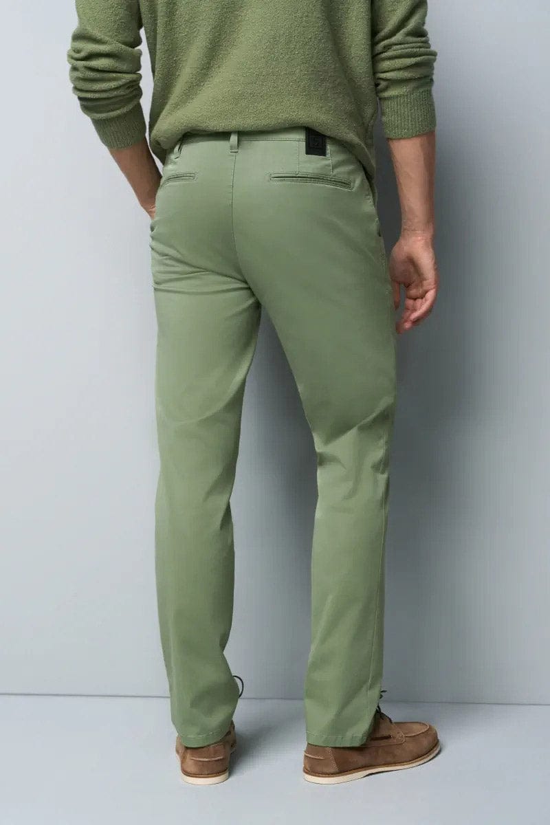 Meyer M5 Light Summer Twill Chinos - Green
