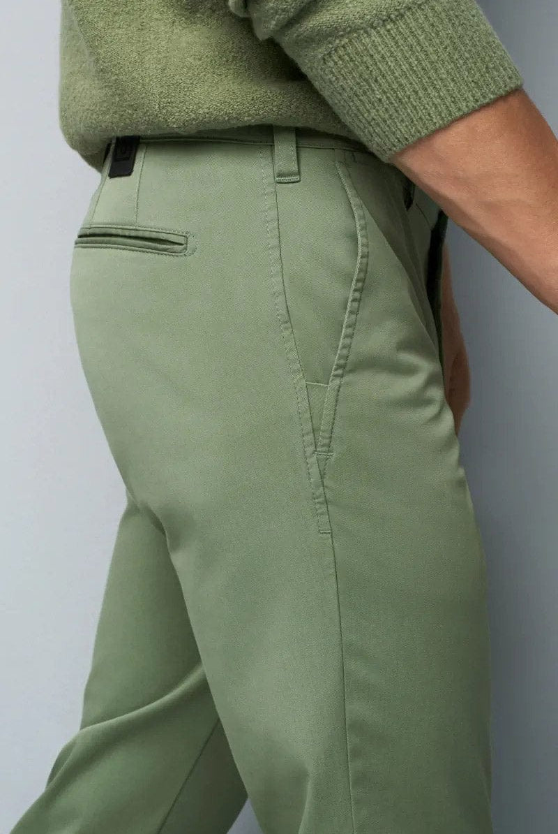 Meyer M5 Light Summer Twill Chinos - Green