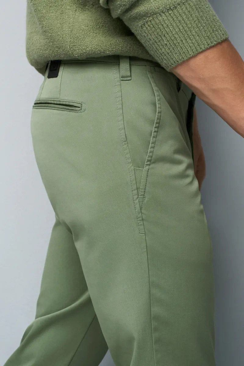 Meyer M5 Light Summer Twill Chinos - Green