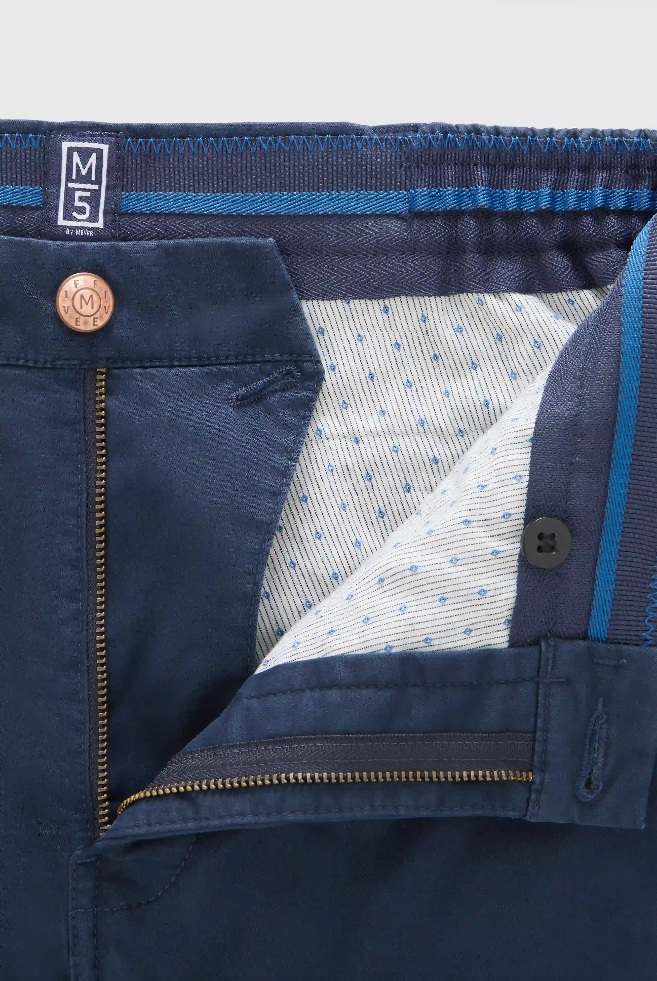 Meyer M5 Move Stretch Twill Trousers - Navy