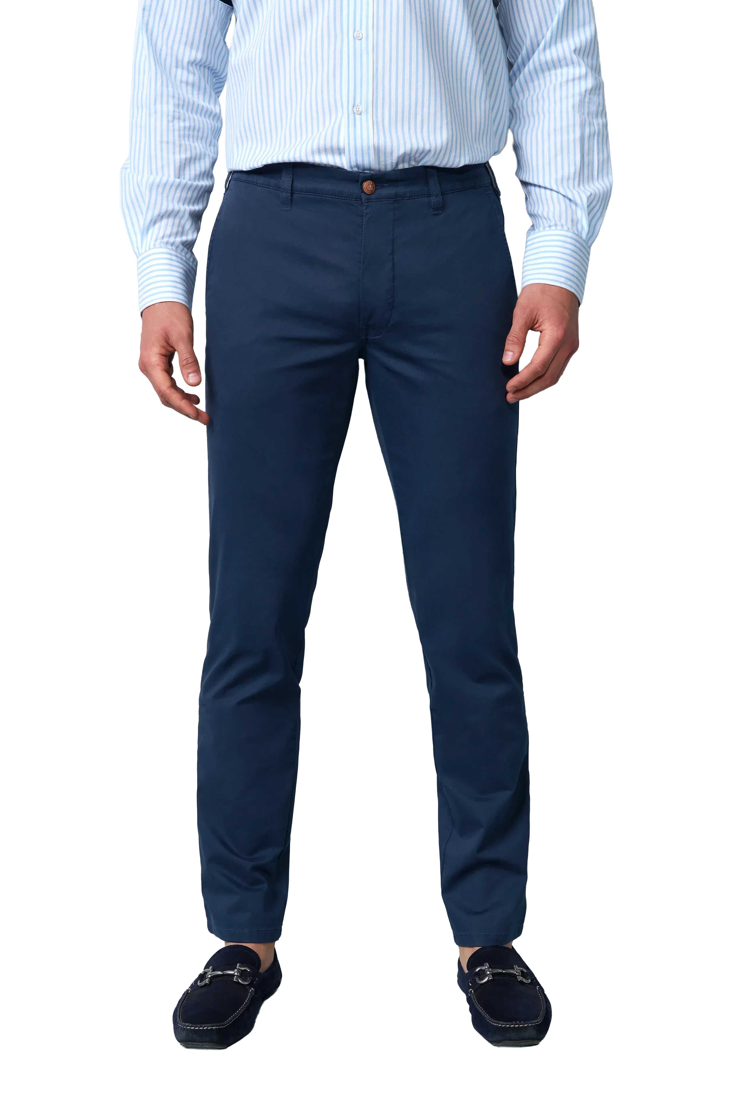 Meyer M5 Move Stretch Twill Trousers - Navy