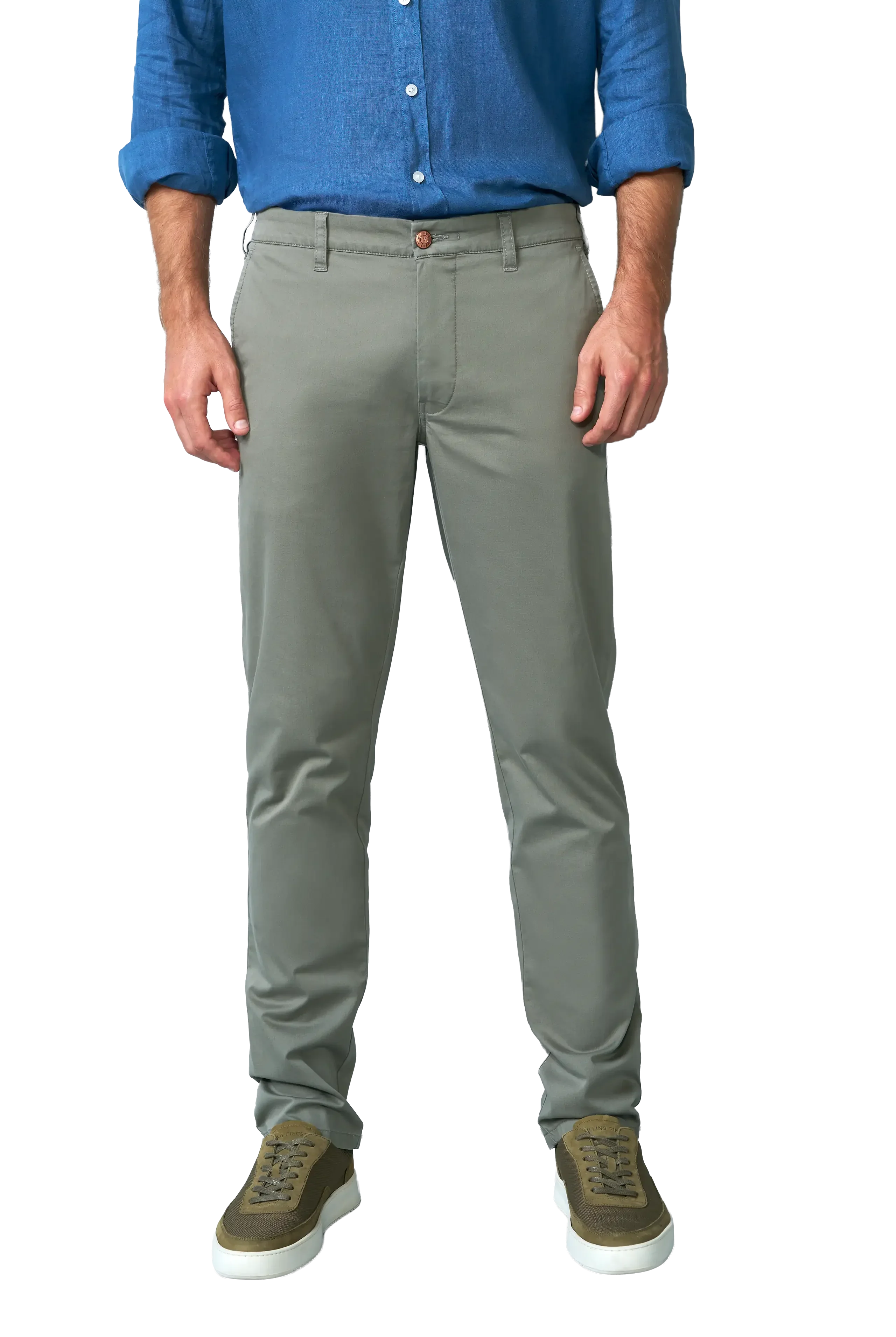 Meyer M5 Move Stretch Twill Trousers - Olive