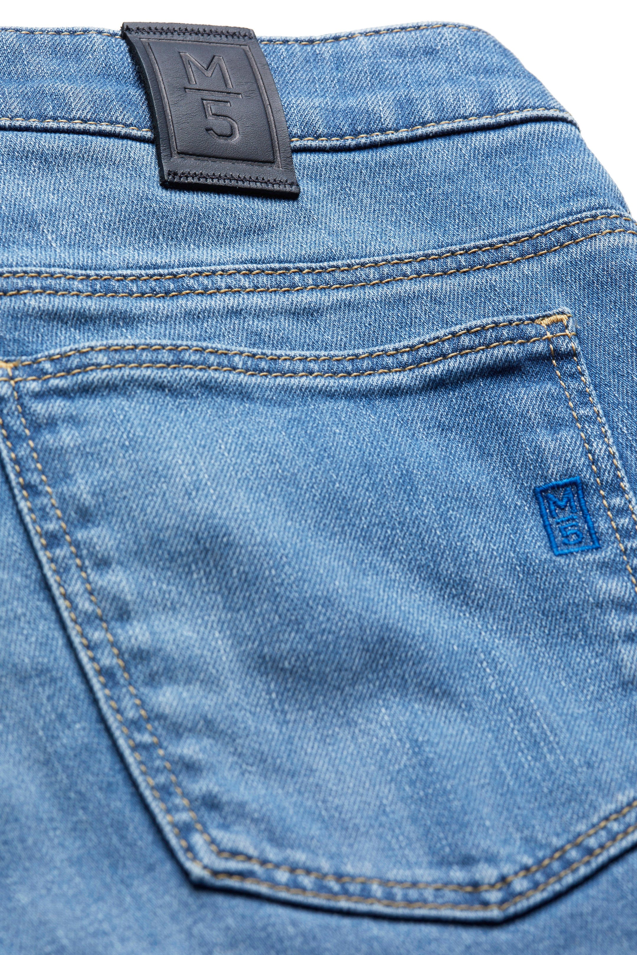 Meyer M5 Regular Stretch Denim Jeans - Light Blue