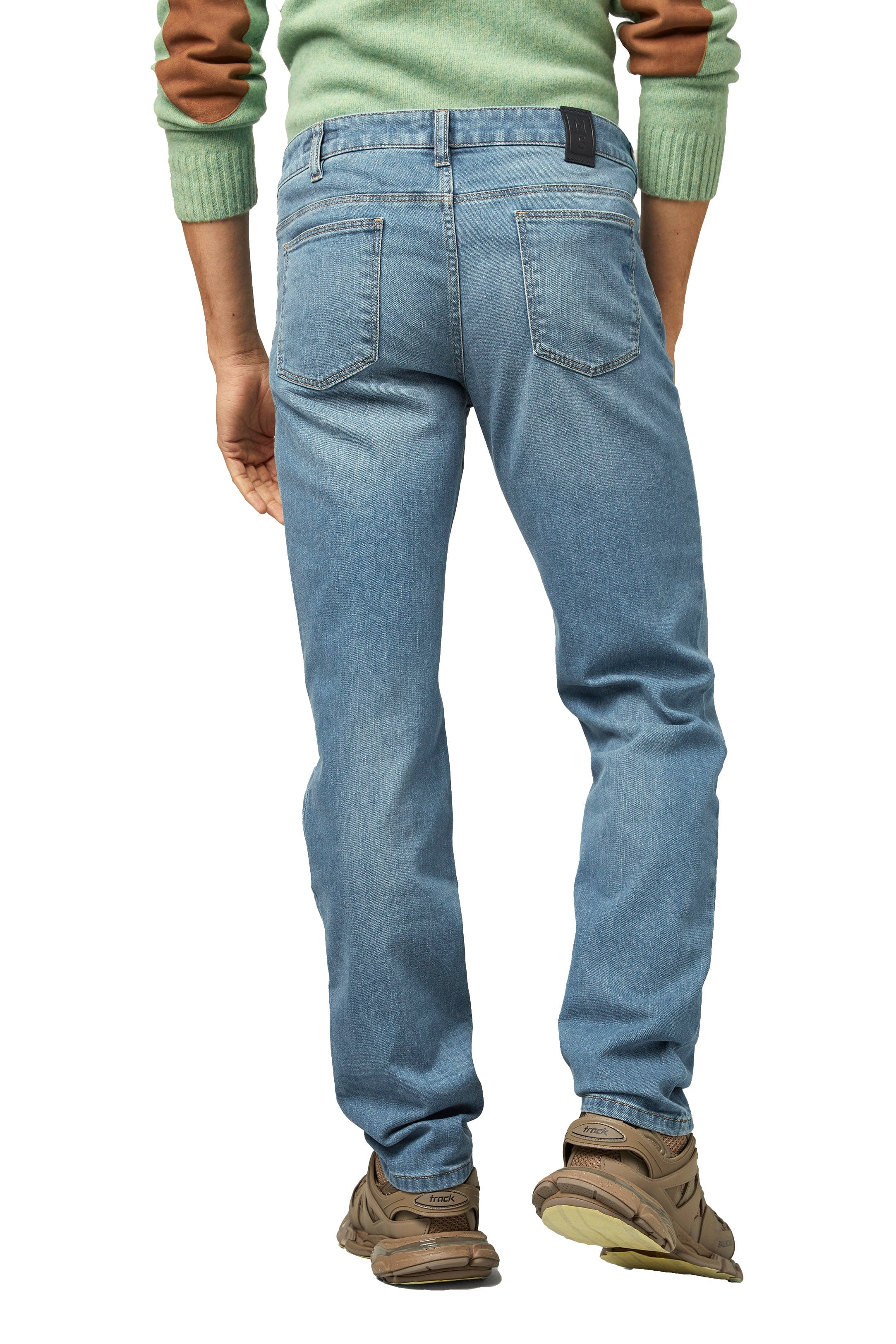 Meyer M5 Regular Stretch Denim Jeans - Light Stone Blue