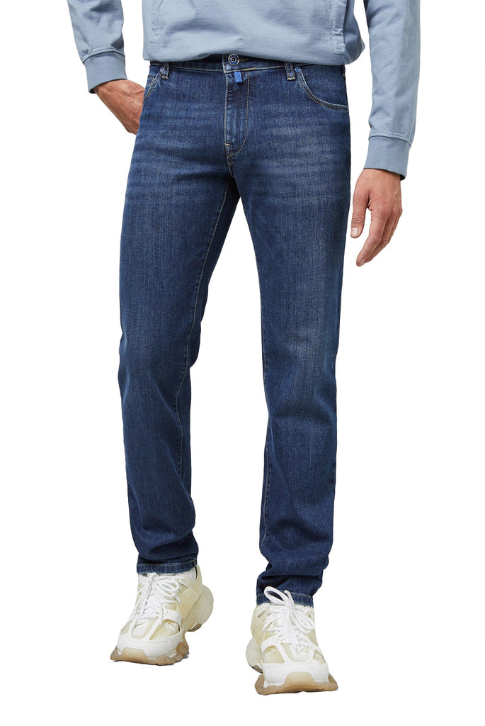 Meyer M5 Regular Stretch Denim Jeans - Stone Blue