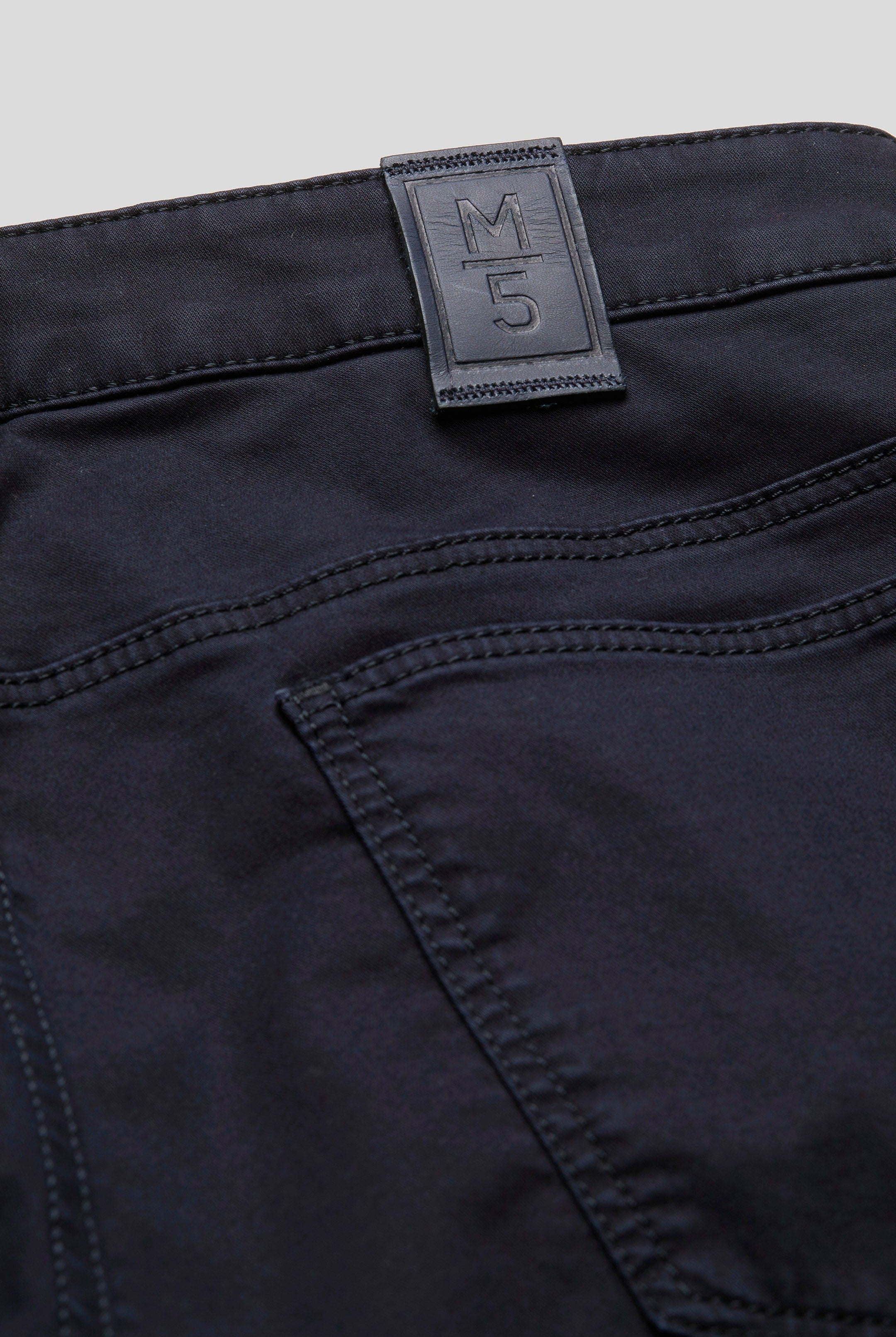 Meyer M5 Slim Cotton Tencel Super Stretch Chinos - Navy