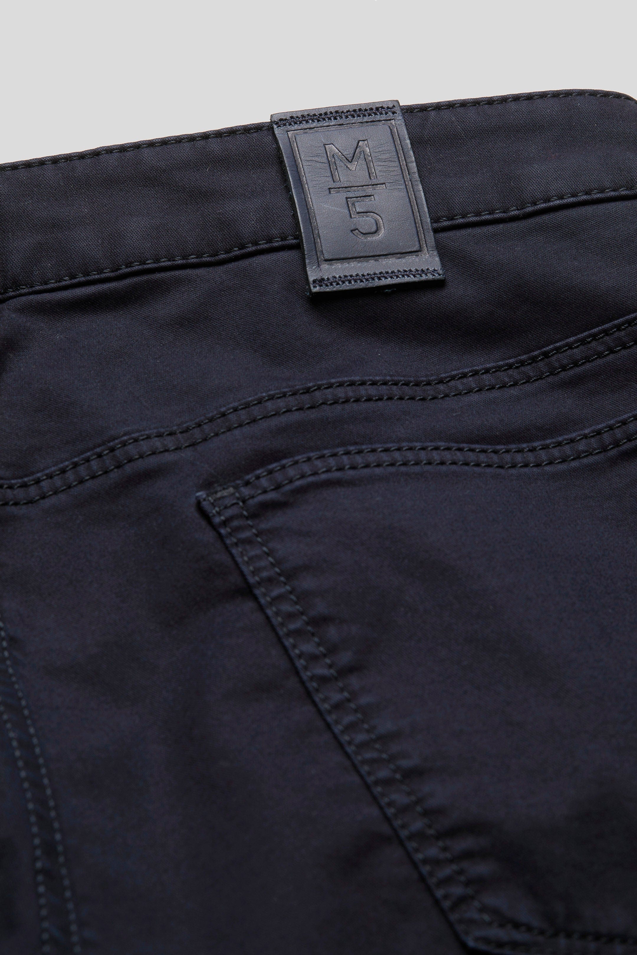 Meyer M5 Slim Cotton Tencel Super Stretch Chinos - Navy