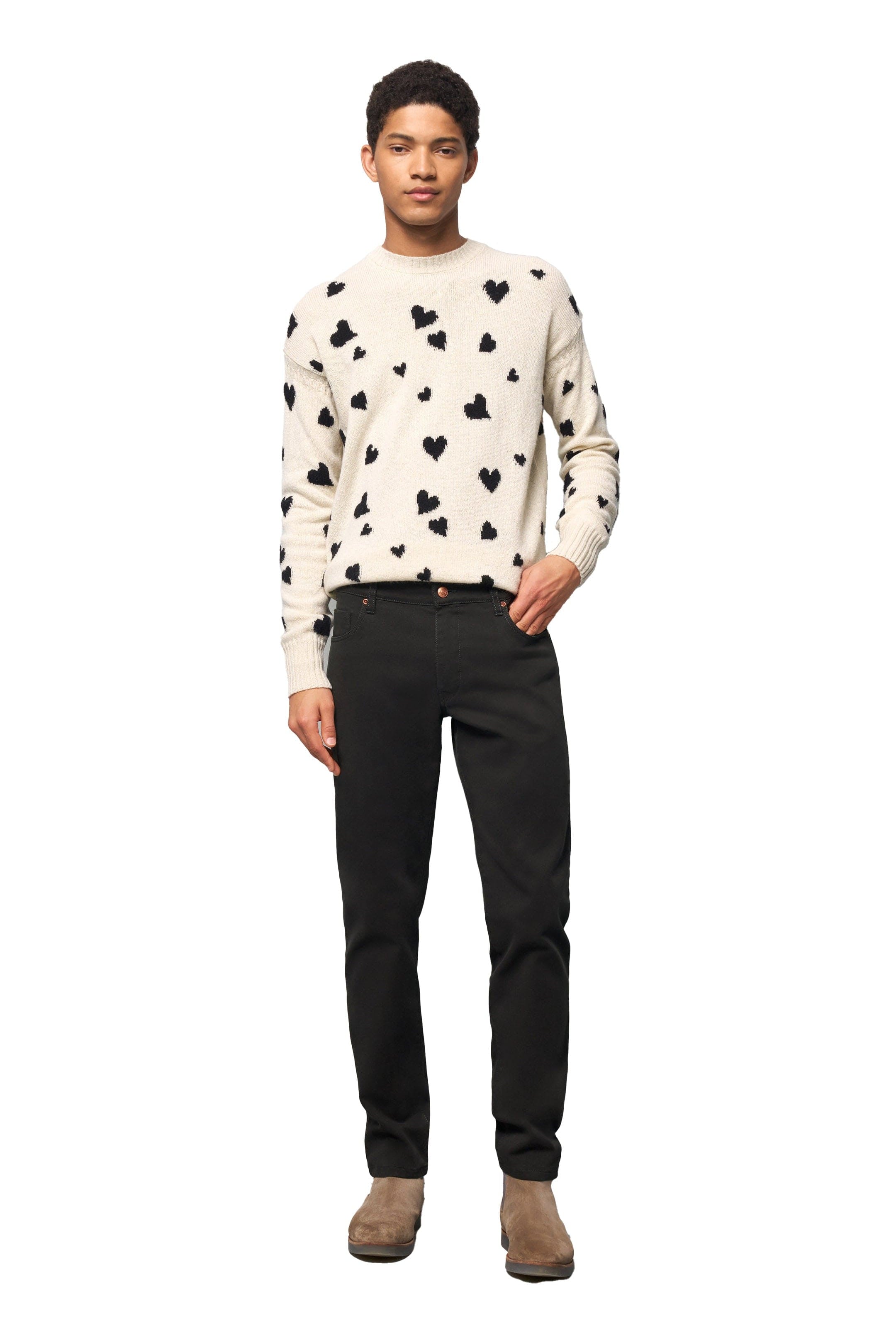 Meyer M5 Slim Soft Stretch Cotton Twill Chinos - Charcoal