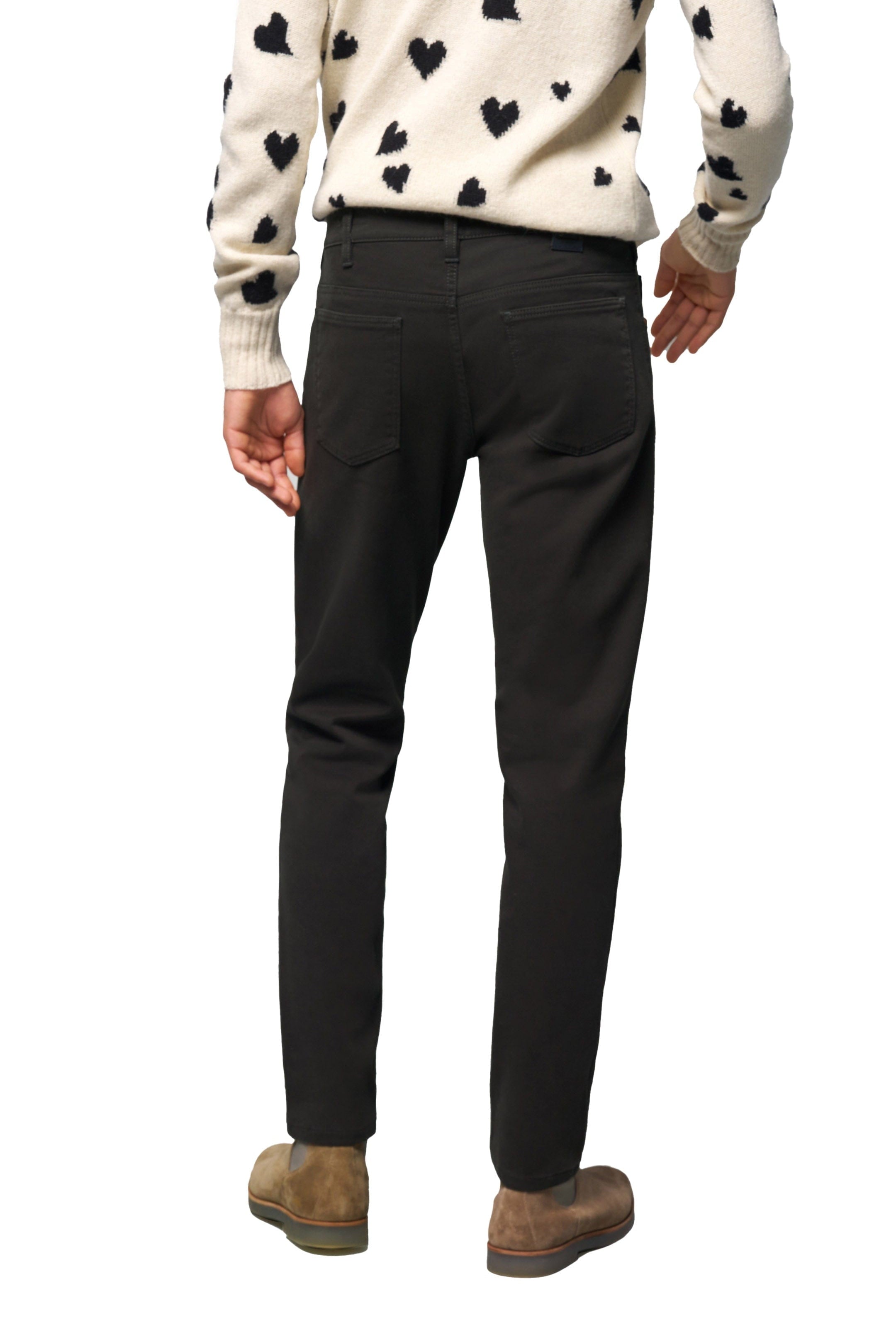 Meyer M5 Slim Soft Stretch Cotton Twill Chinos - Charcoal