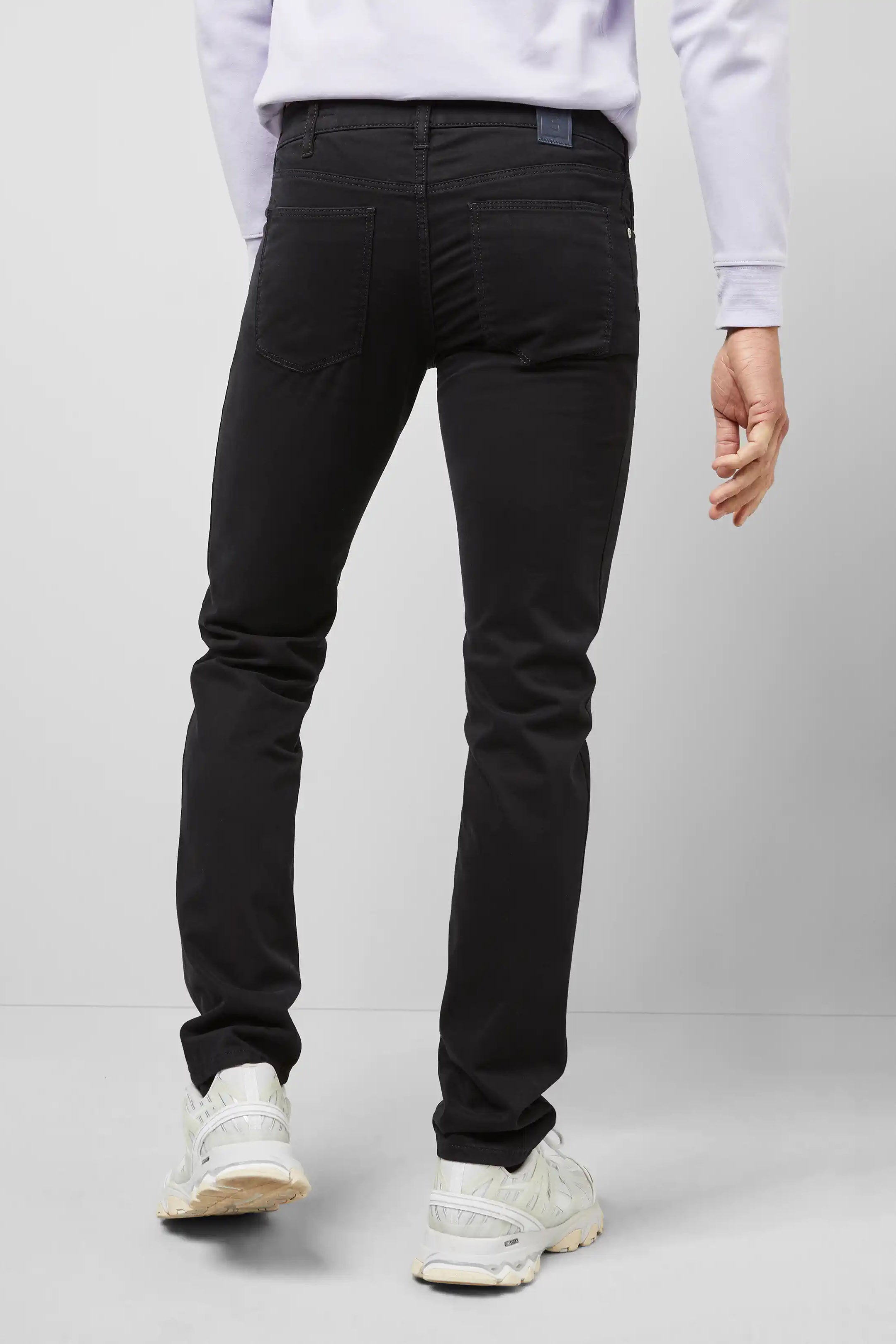 Meyer M5 Slim Soft Stretch Pima Cotton Chinos - Black