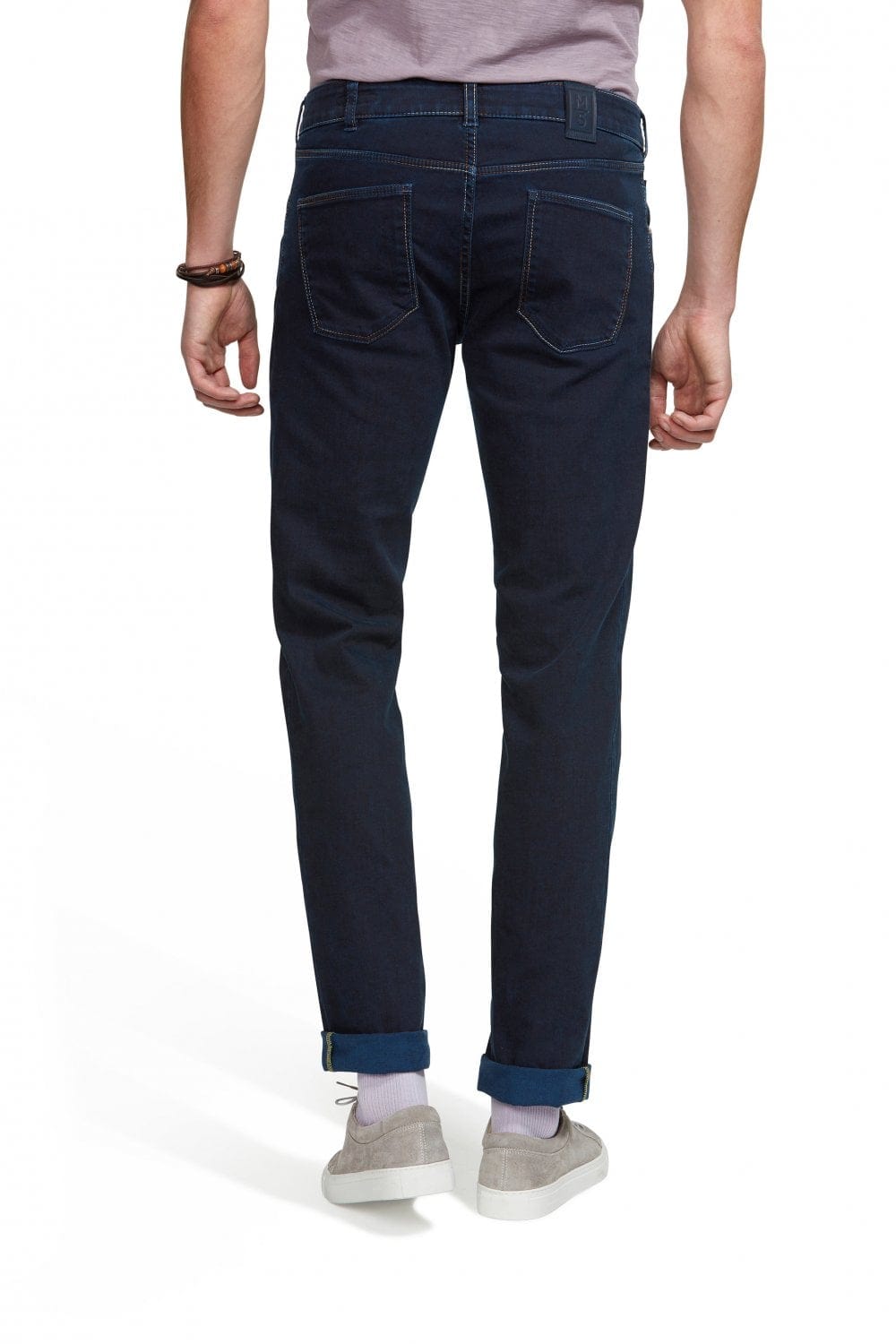Meyer M5 Slim Super Stretch Jersey Denim - Blue