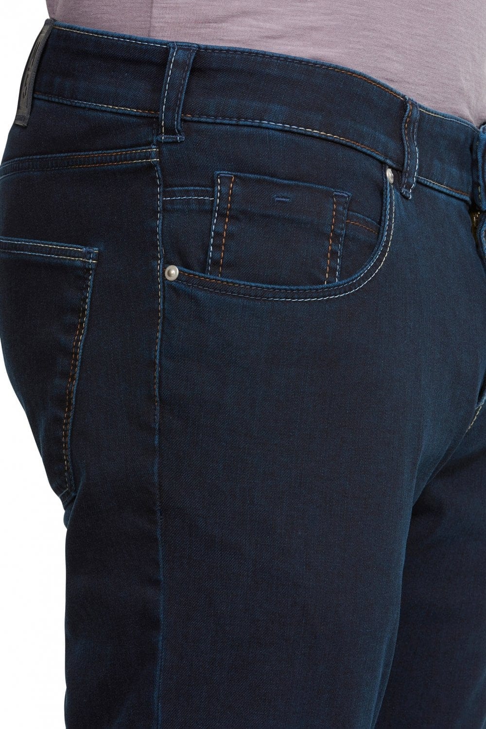 Meyer M5 Slim Super Stretch Jersey Denim - Blue