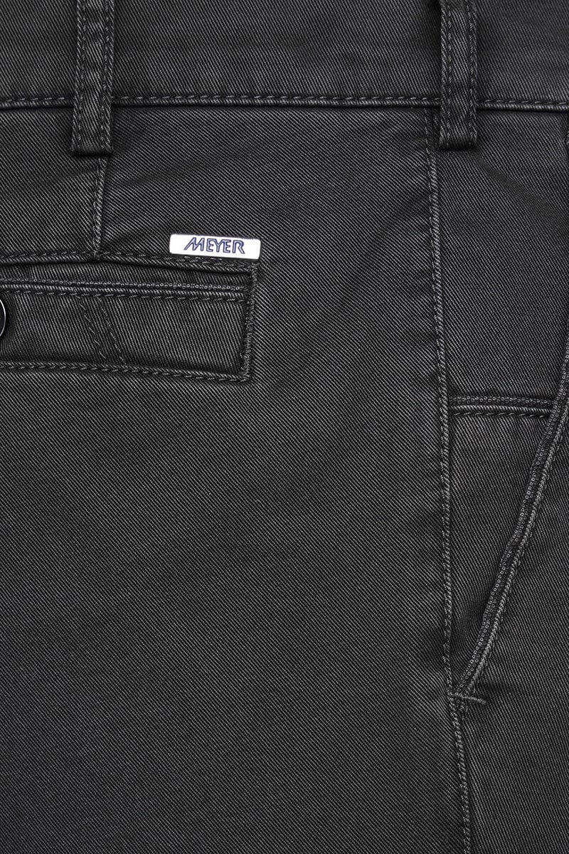 Meyer New York Cotton Stretch Chino Trousers - Charcoal