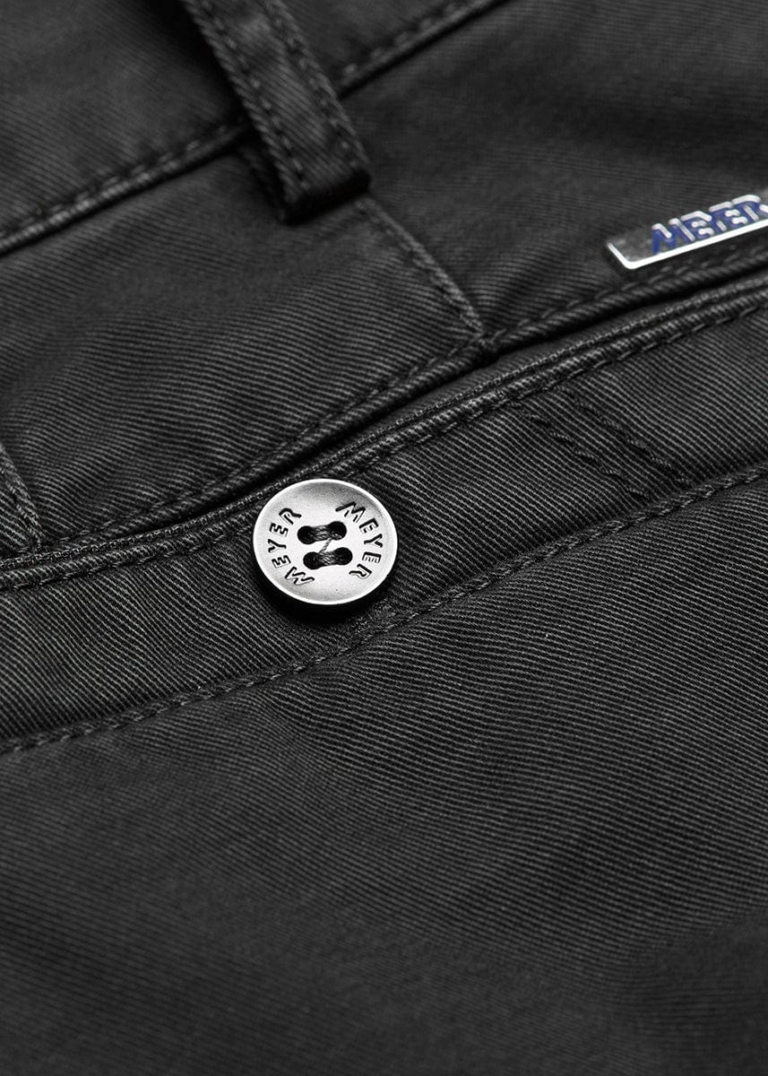 Meyer New York Cotton Stretch Chino Trousers - Charcoal