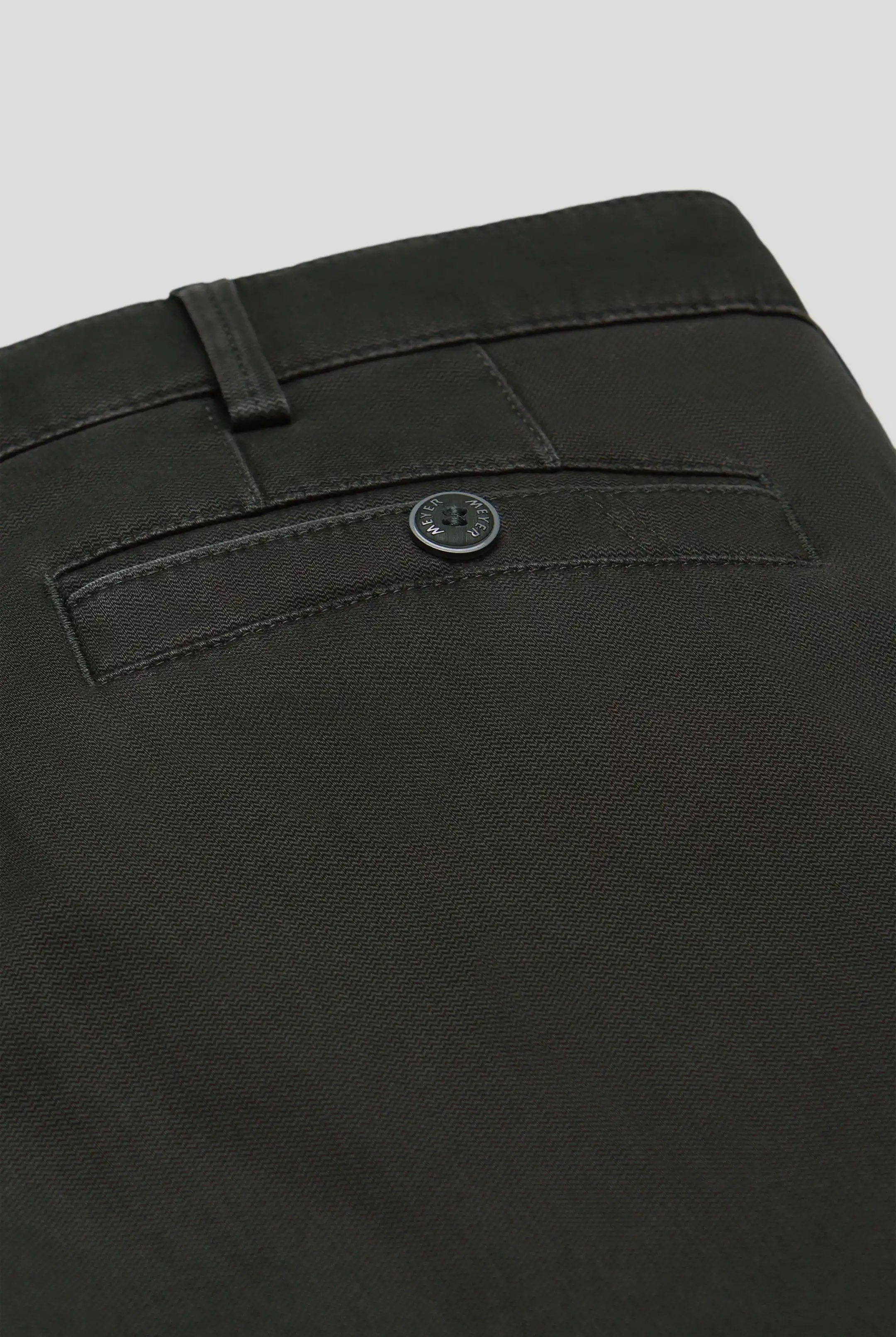 Meyer New York Fine Texture Cotton Stretch Chinos - Dark Grey