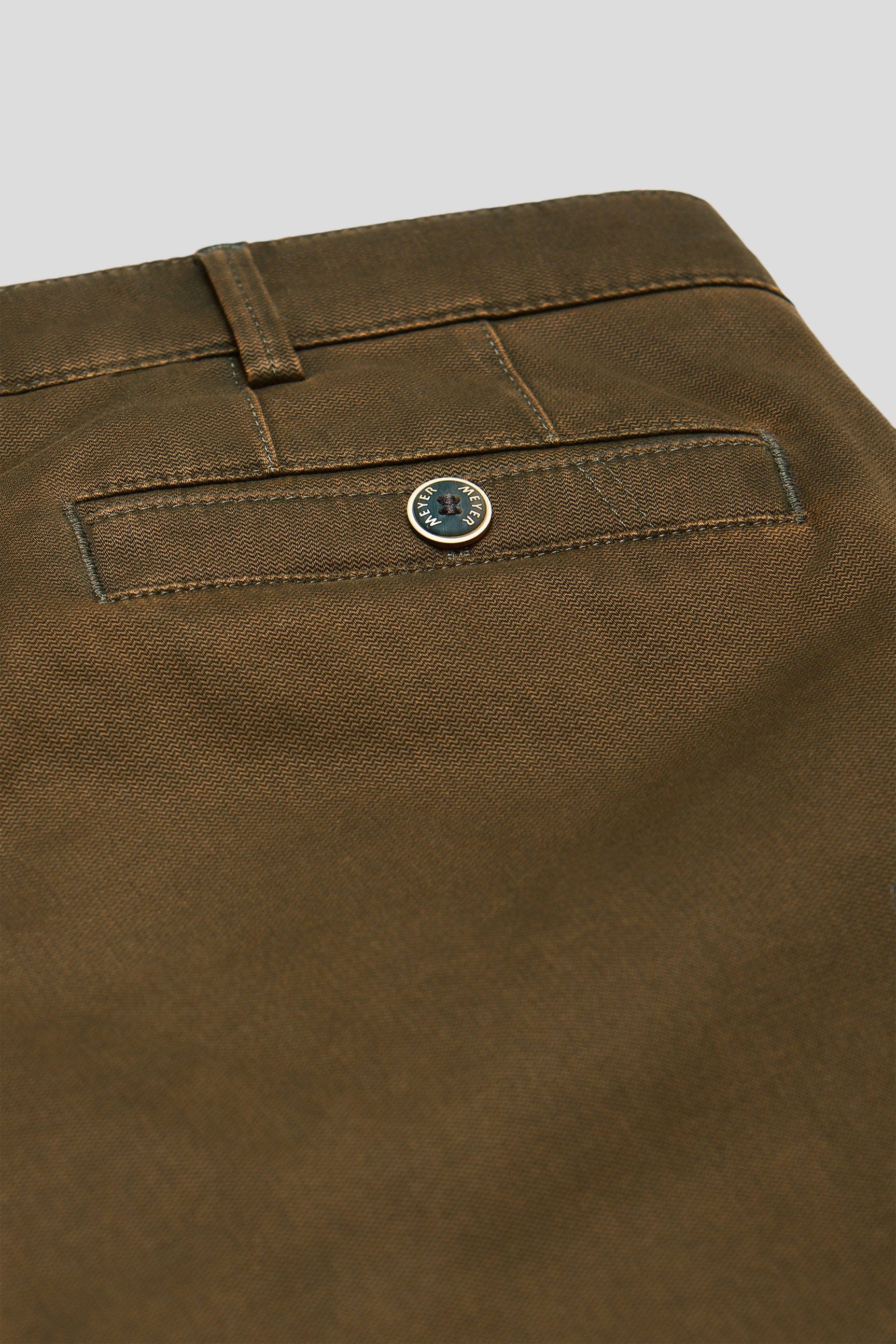 Meyer New York Fine Texture Cotton Stretch Chinos - Rich Beige