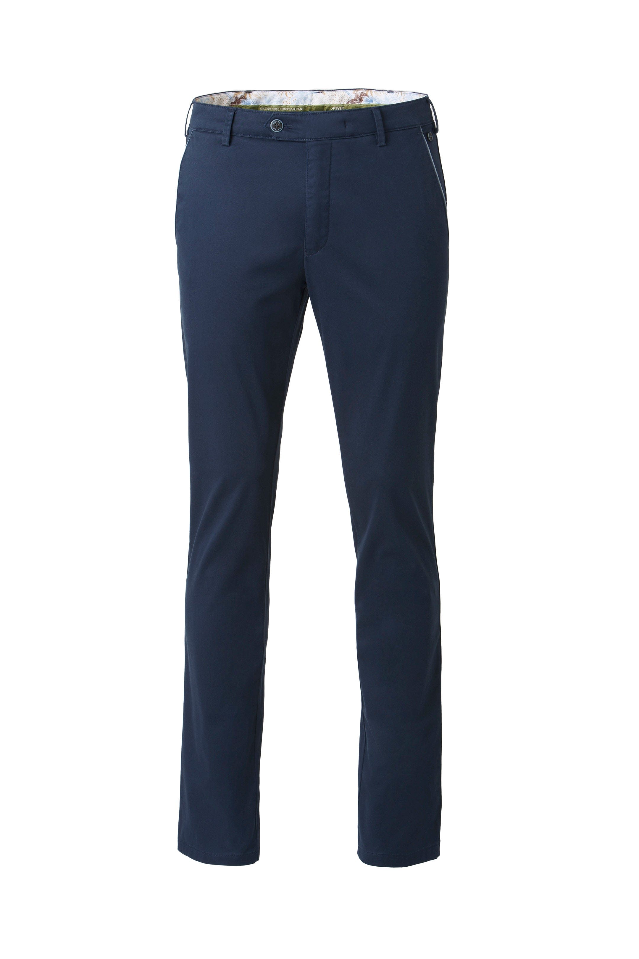 Meyer New York Stretch Summer Twill Chinos - Navy