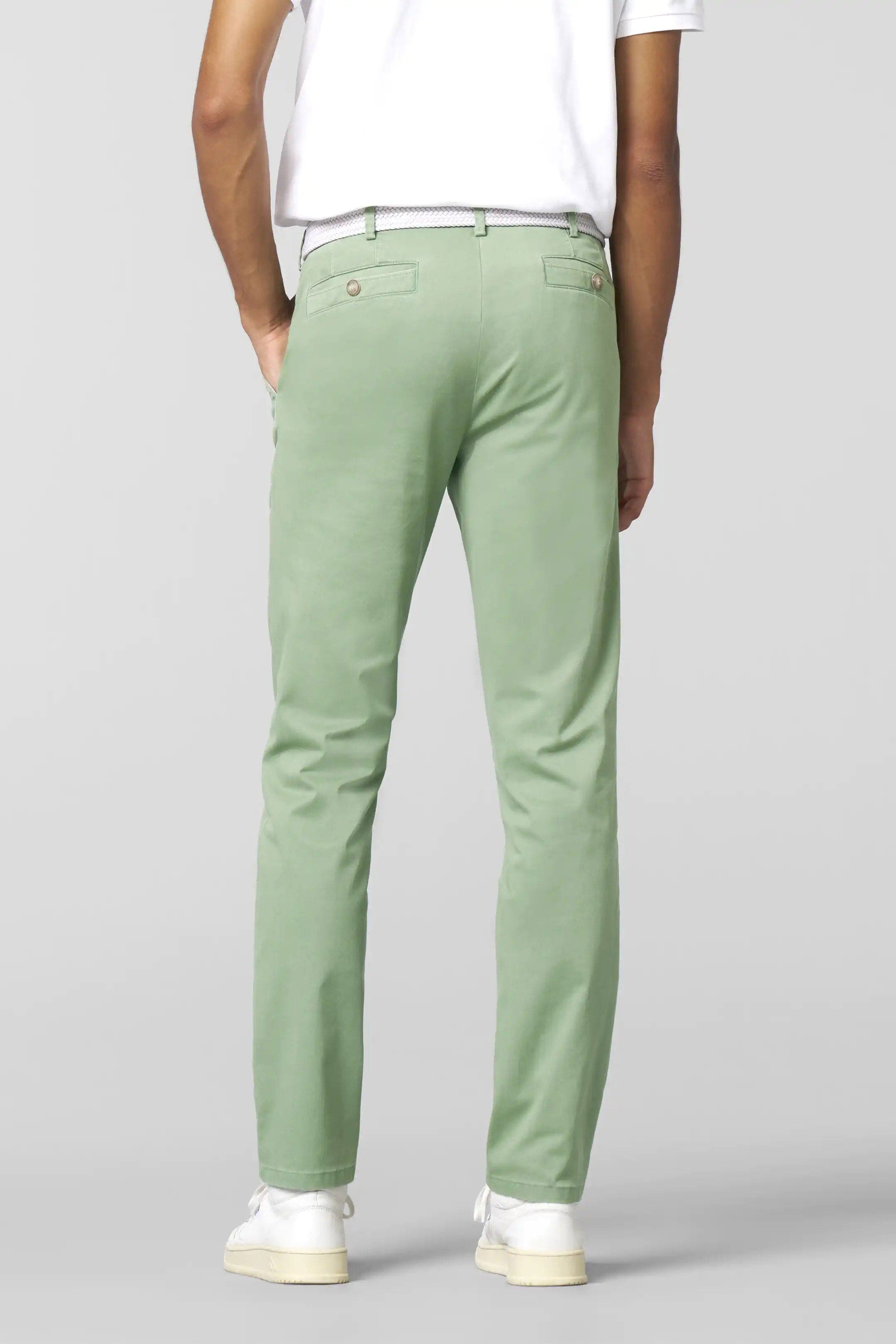Meyer New York Stretch Summer Twill Chinos - Sage