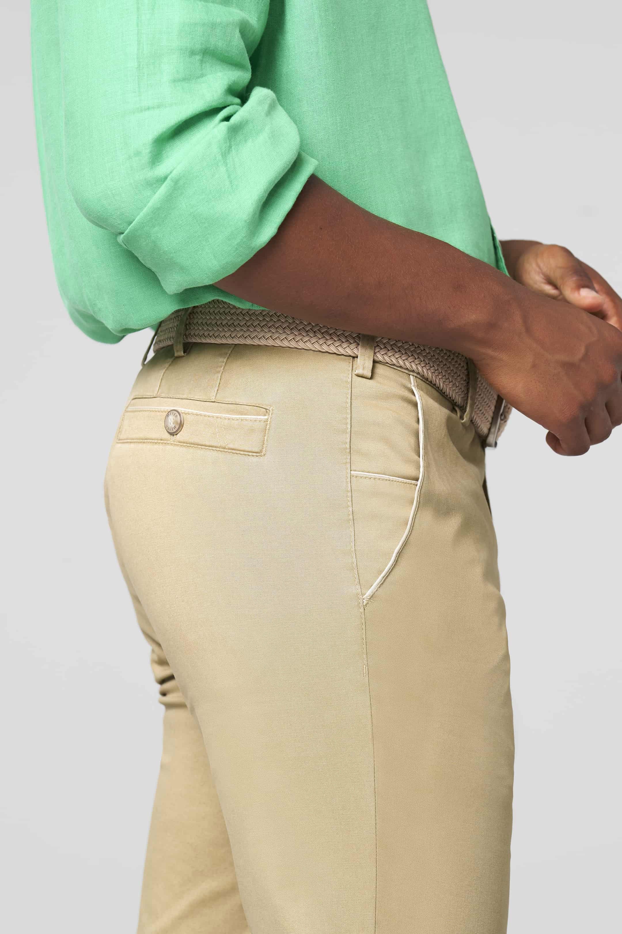 Meyer New York Stretch Summer Twill Chinos - Sand