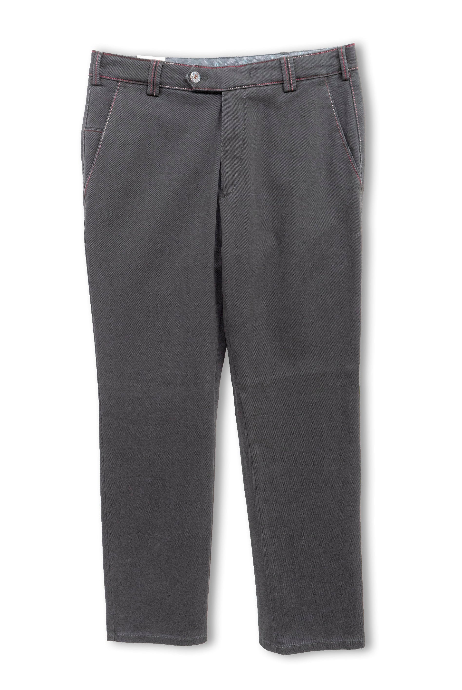 Meyer New York Winter Twill Rainbow Stitch Trousers - Charcoal
