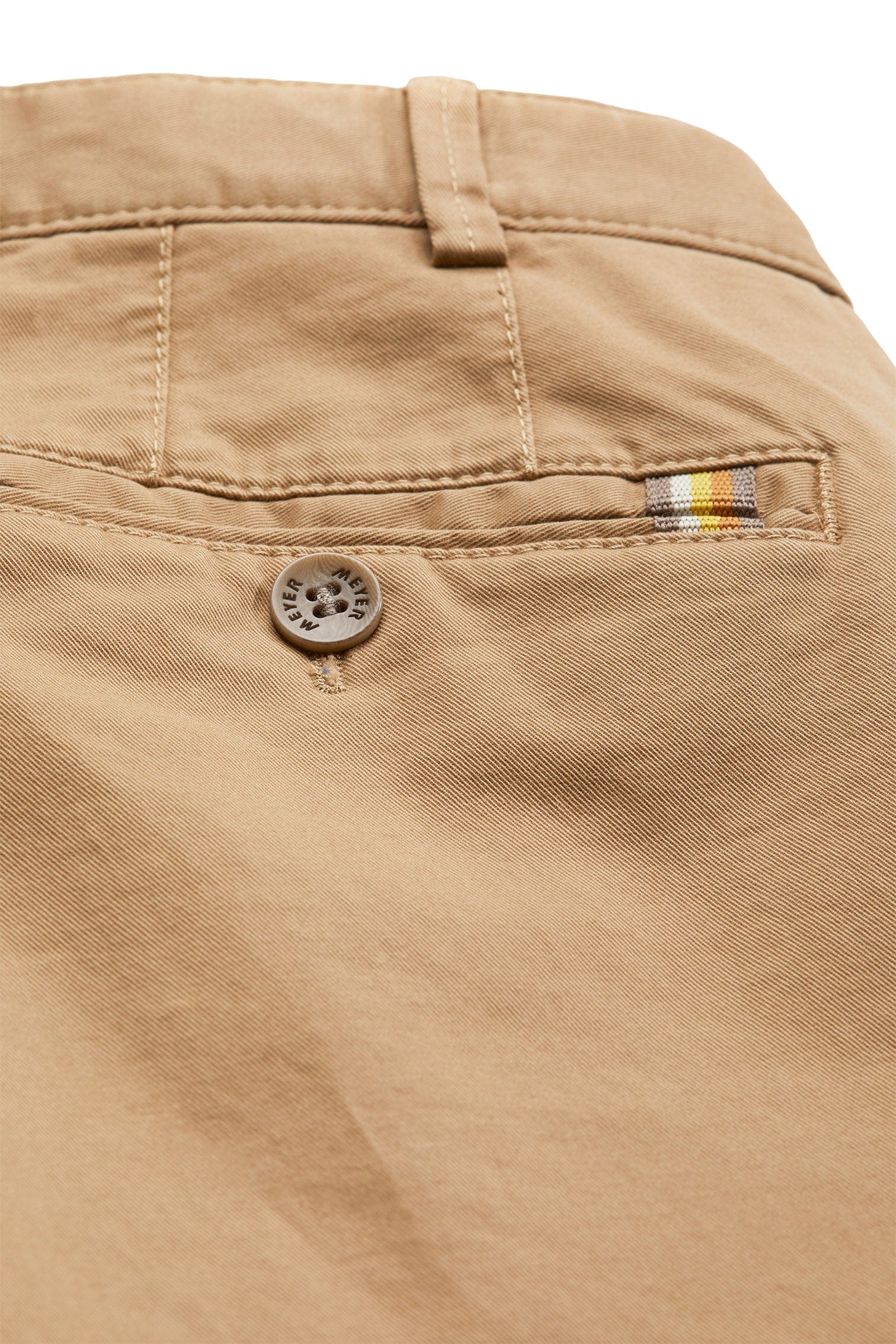 Meyer Oslo Cotton Chino Trousers - Camel