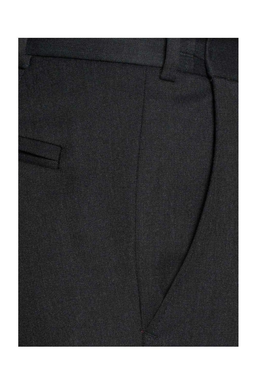 Meyer Oslo Poly/Wool Travel Trousers - Charcoal