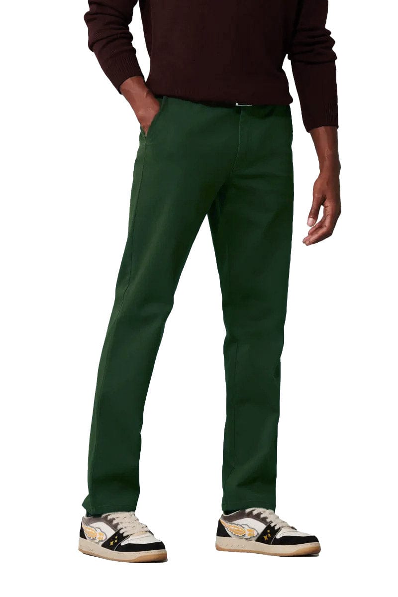 Meyer Oslo Super Soft Organic Cotton Chinos - Forest Green
