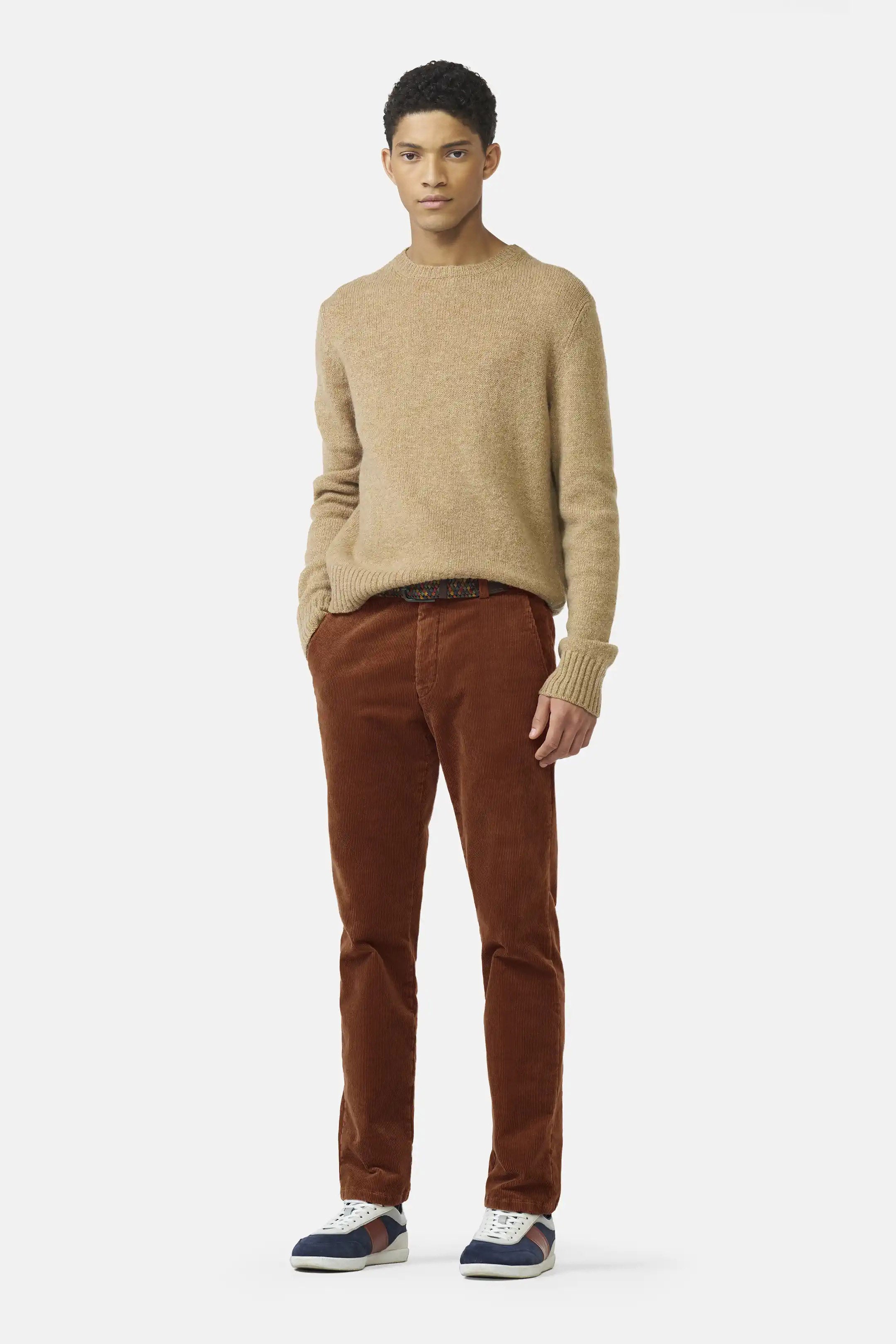 Meyer Roma Cotton Corduroy Trousers - Copper