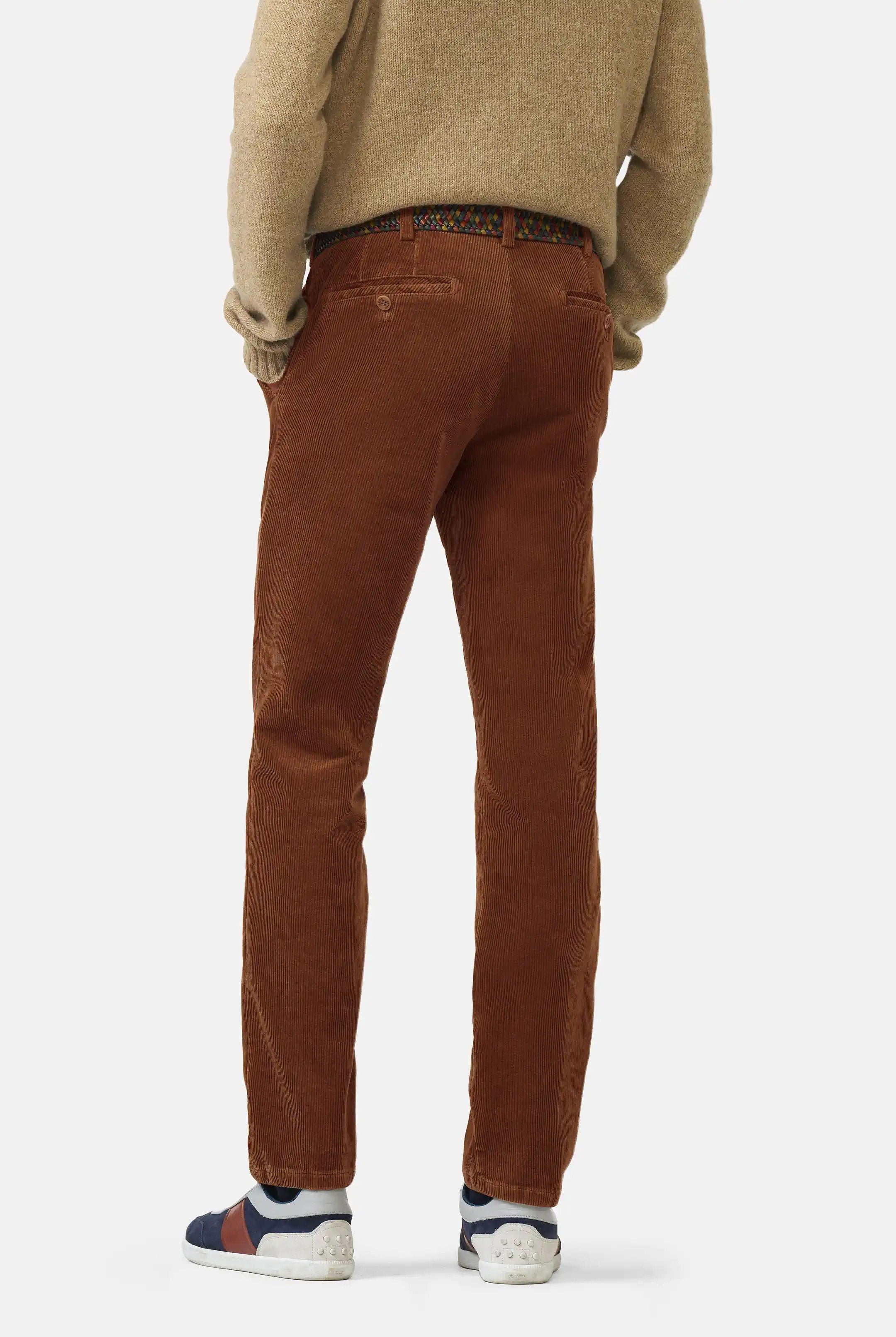 Meyer Roma Cotton Corduroy Trousers - Copper