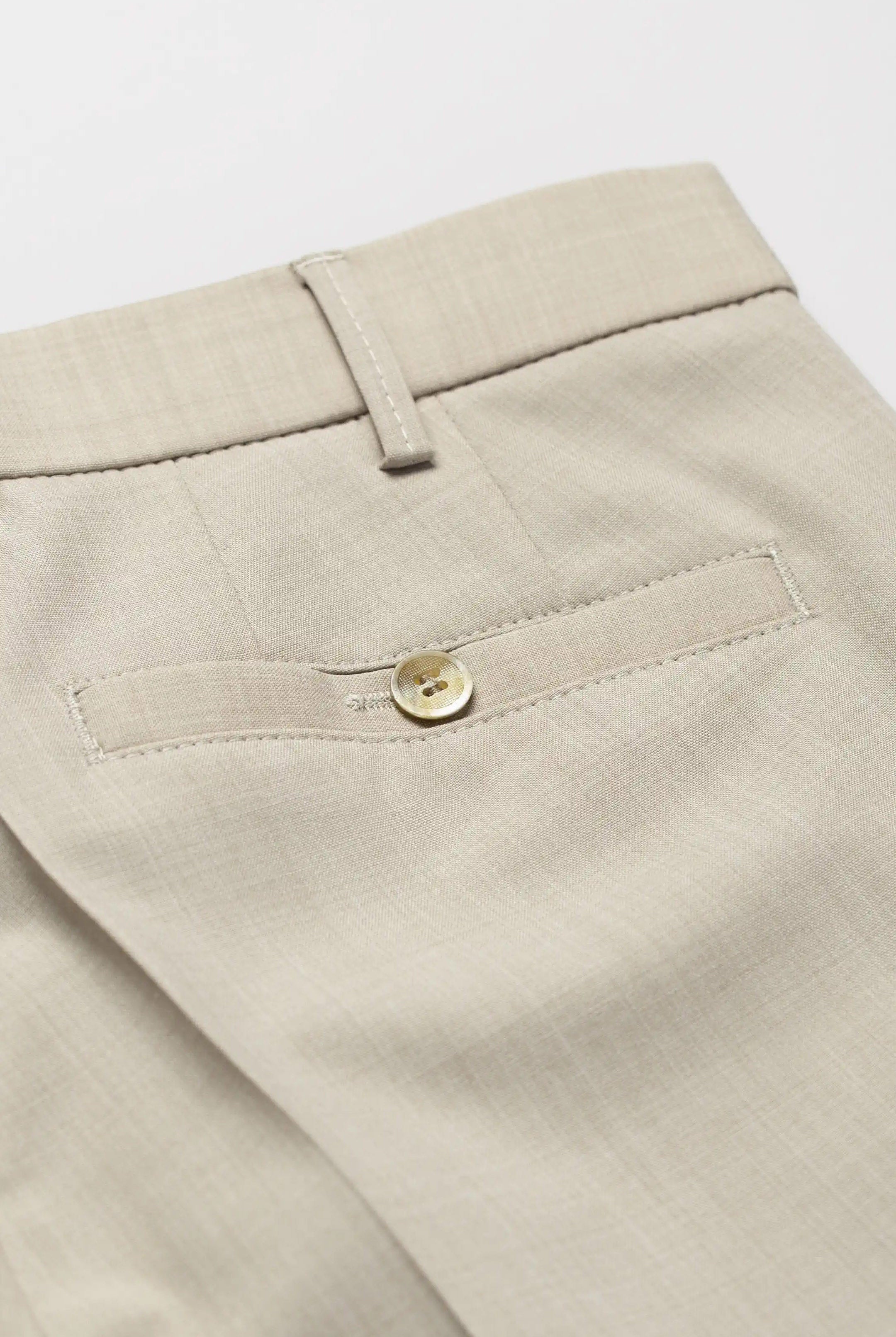 Meyer Roma Wool Blend Formal Trousers - Beige