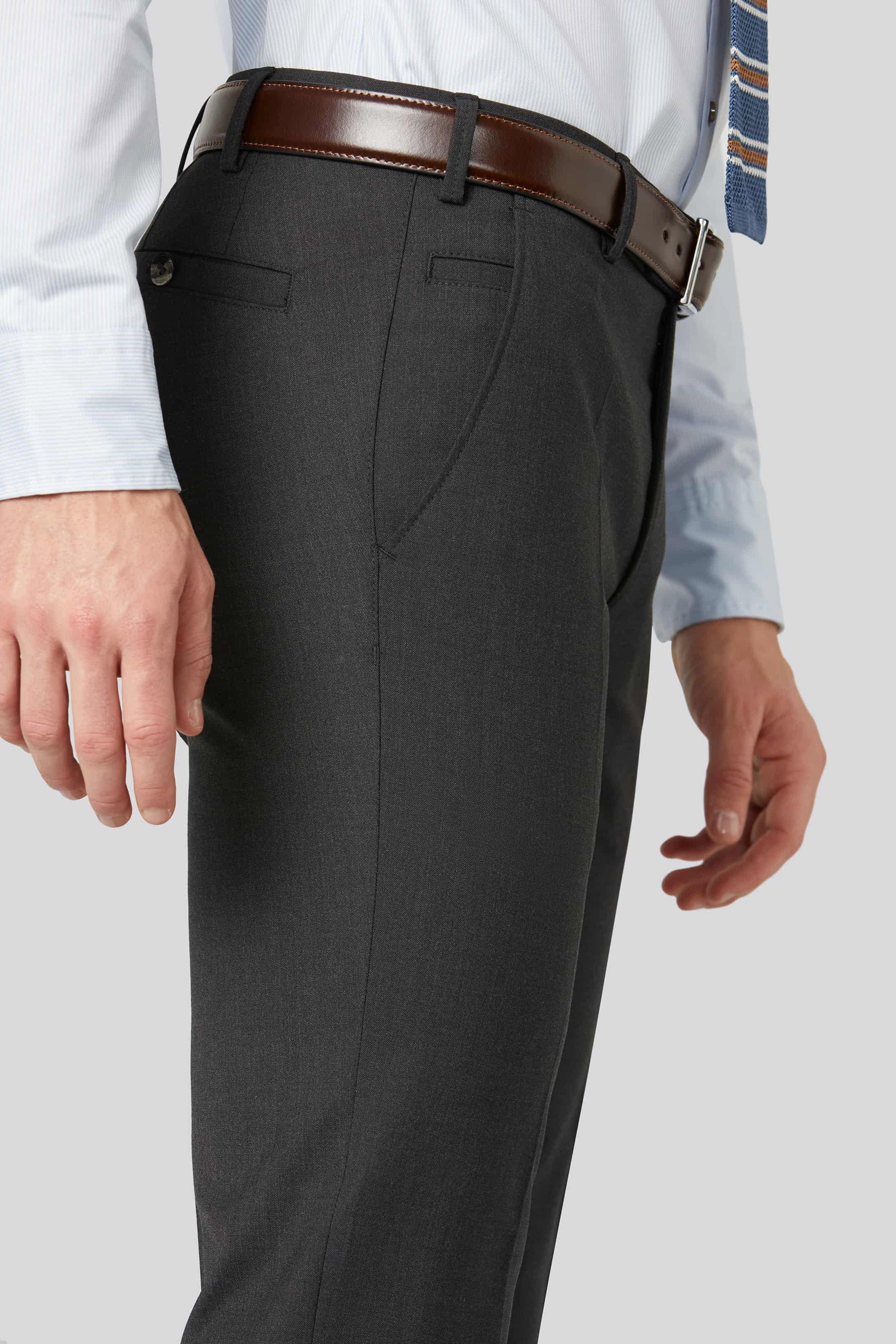 Meyer Roma Wool Blend Formal Trousers - Charcoal 115-9-344_08_48_30