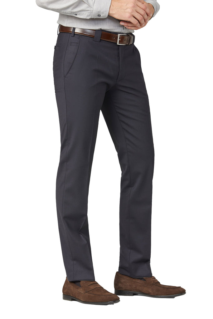 Meyer Roma Wool Blend Formal Trousers - Navy