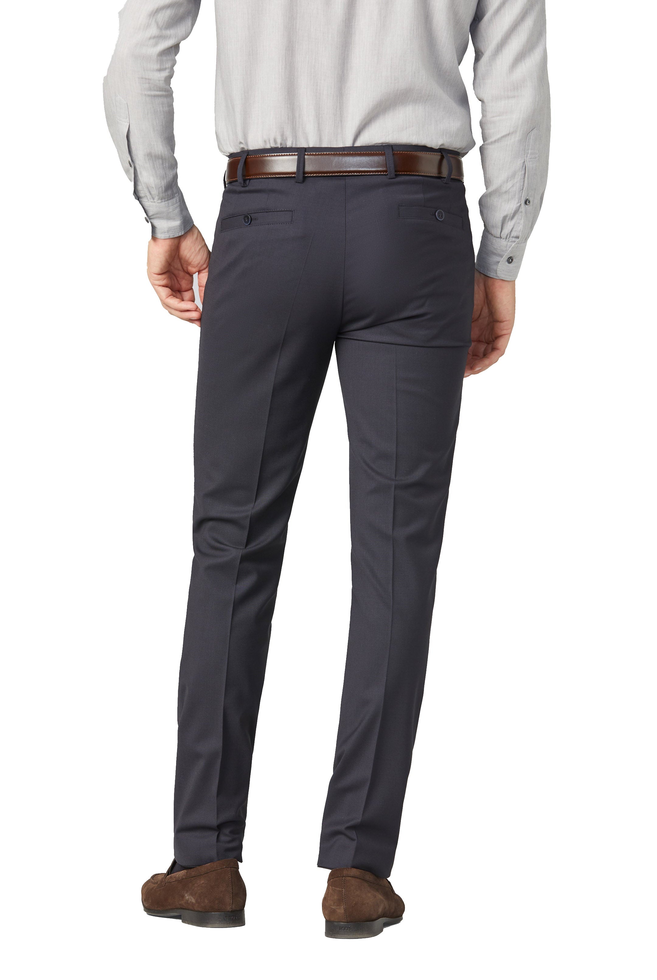 Meyer Roma Wool Blend Formal Trousers - Navy