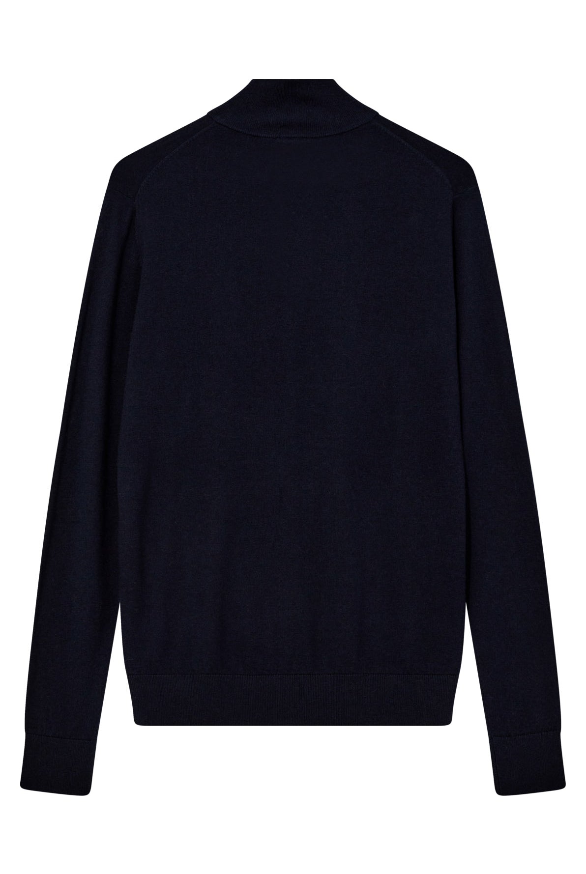 Mos Mosh Adam Wool Blend Quarter Zip Knit - Navy